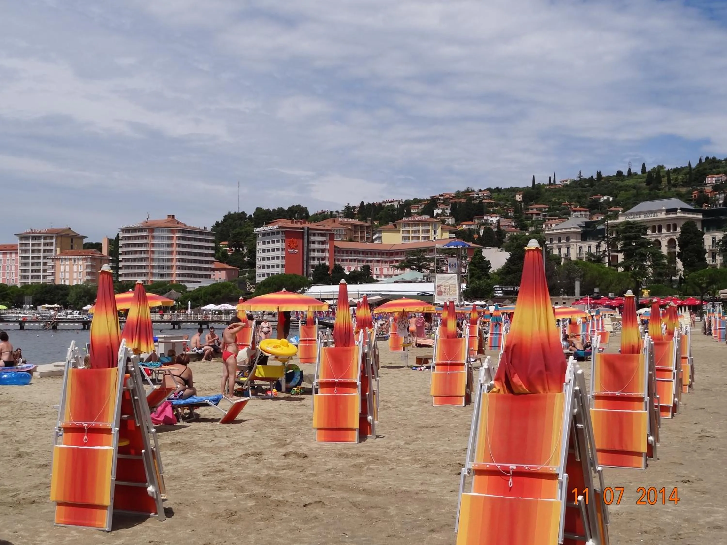 Beach in Pension Silvia