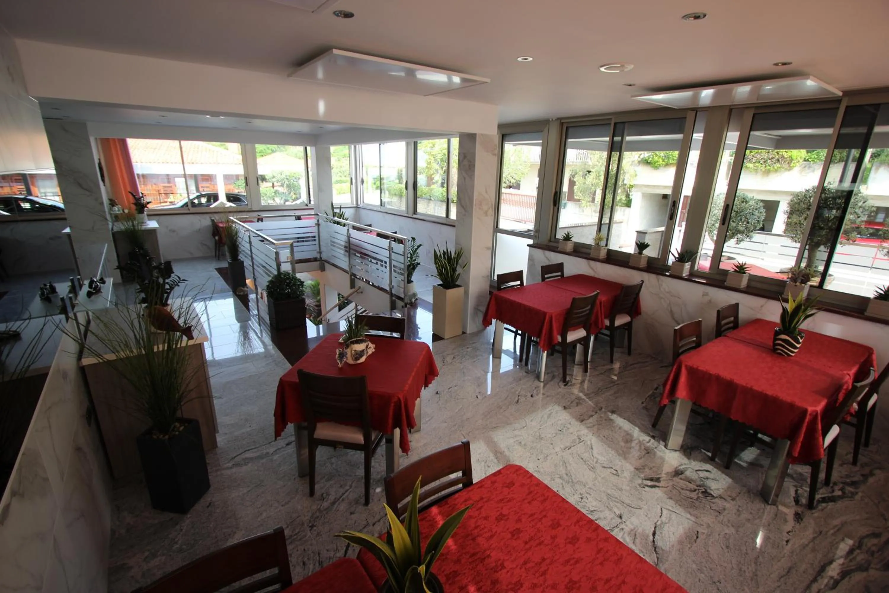 Lobby or reception in Pension Silvia