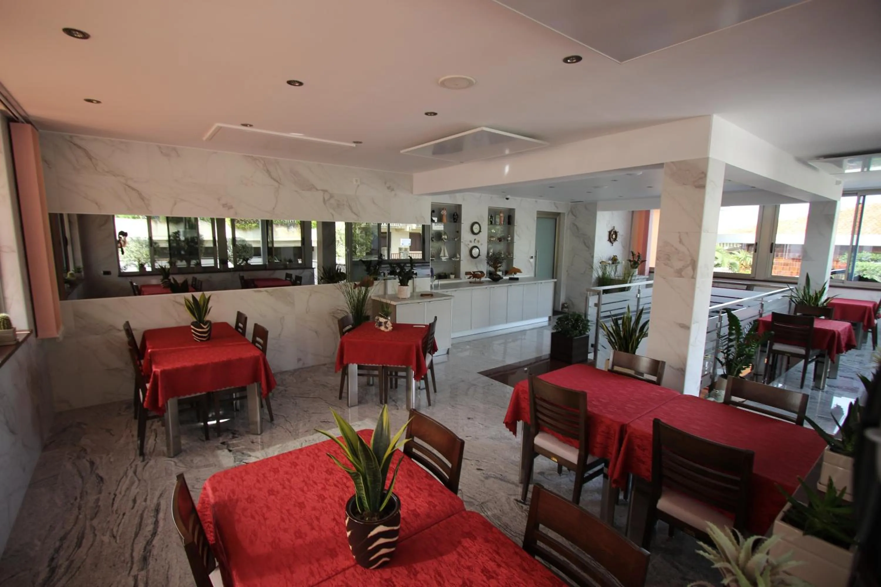 Lobby or reception in Pension Silvia