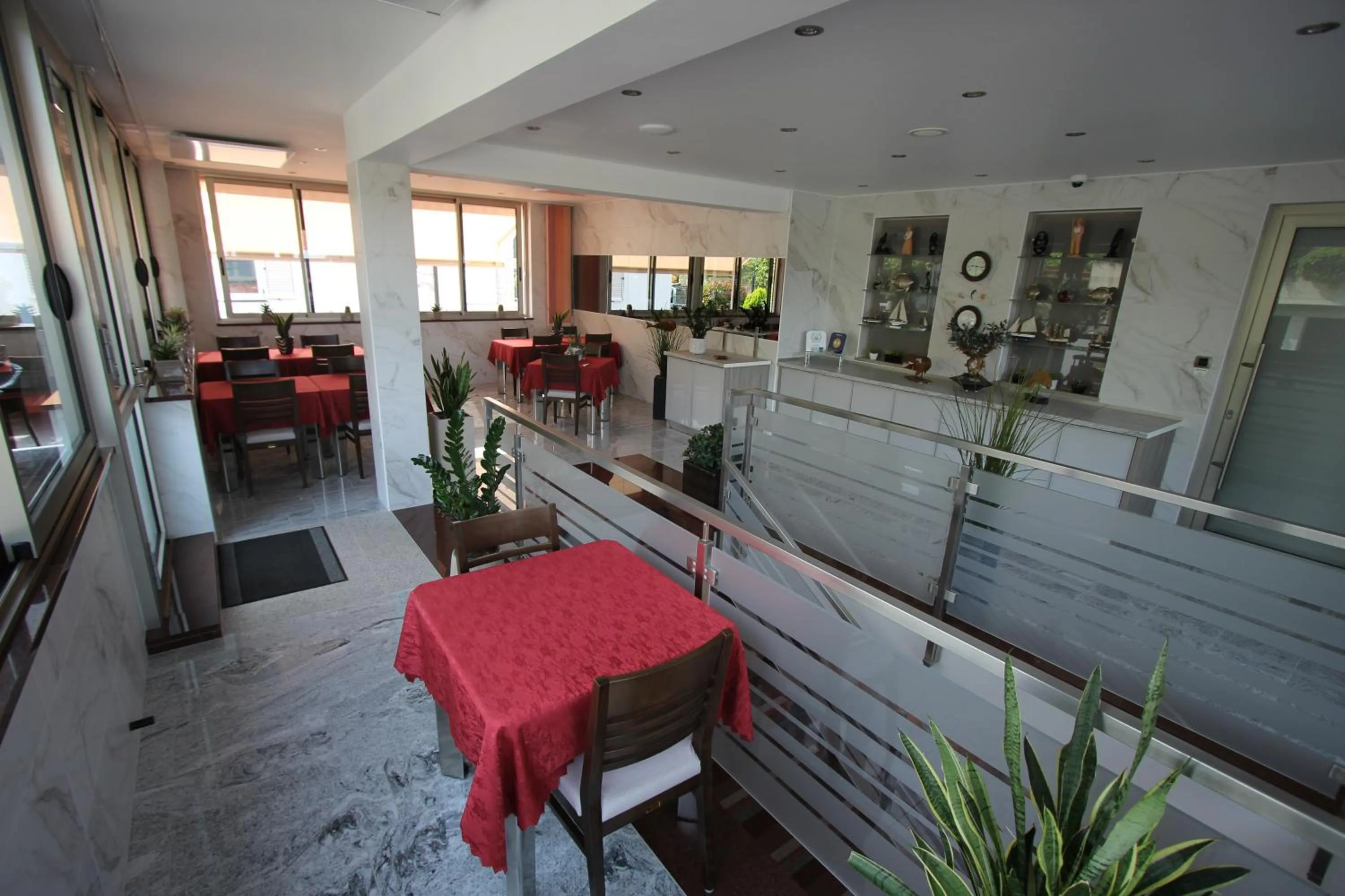 Lobby or reception in Pension Silvia