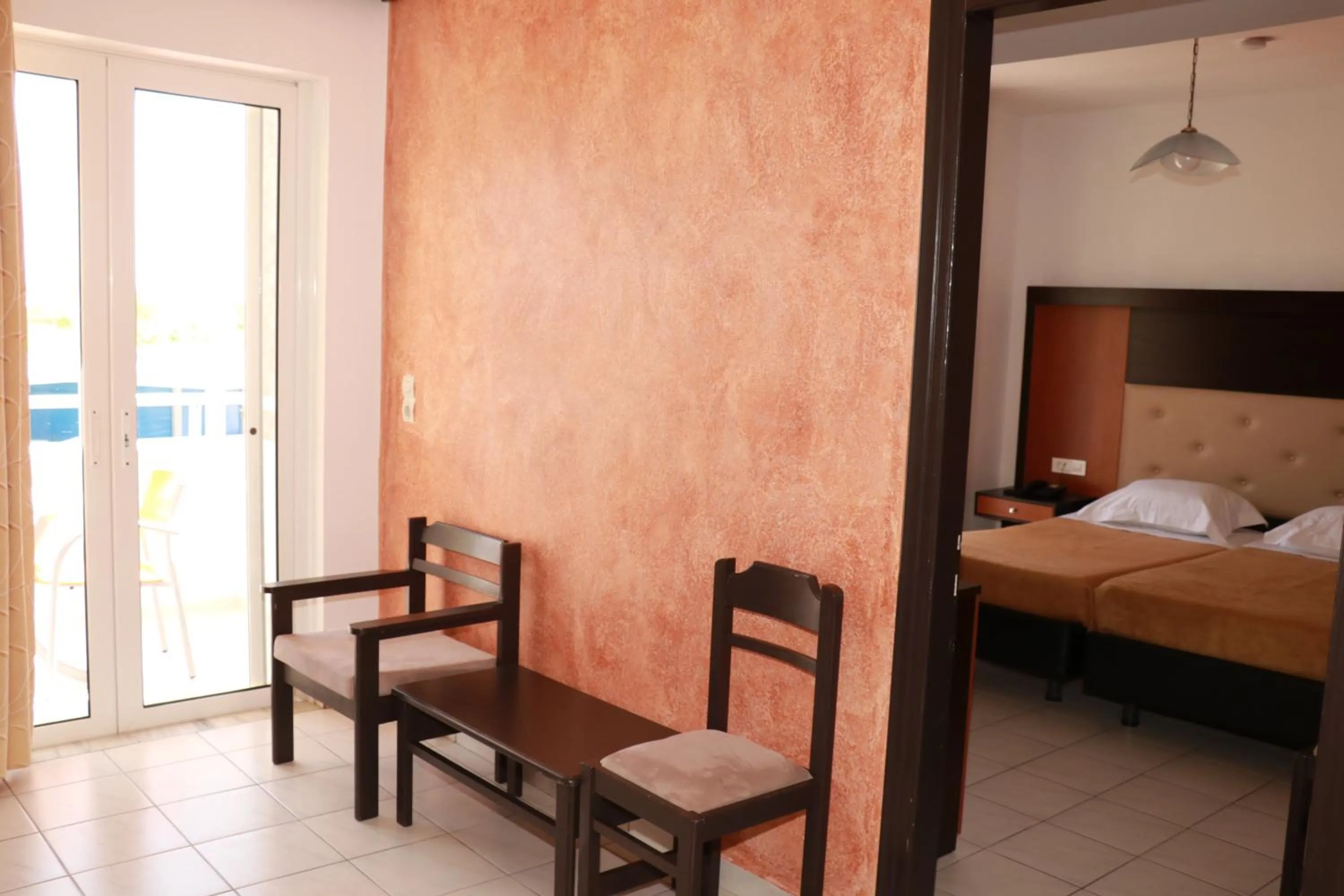 Living room, Bed in Corali Hotel