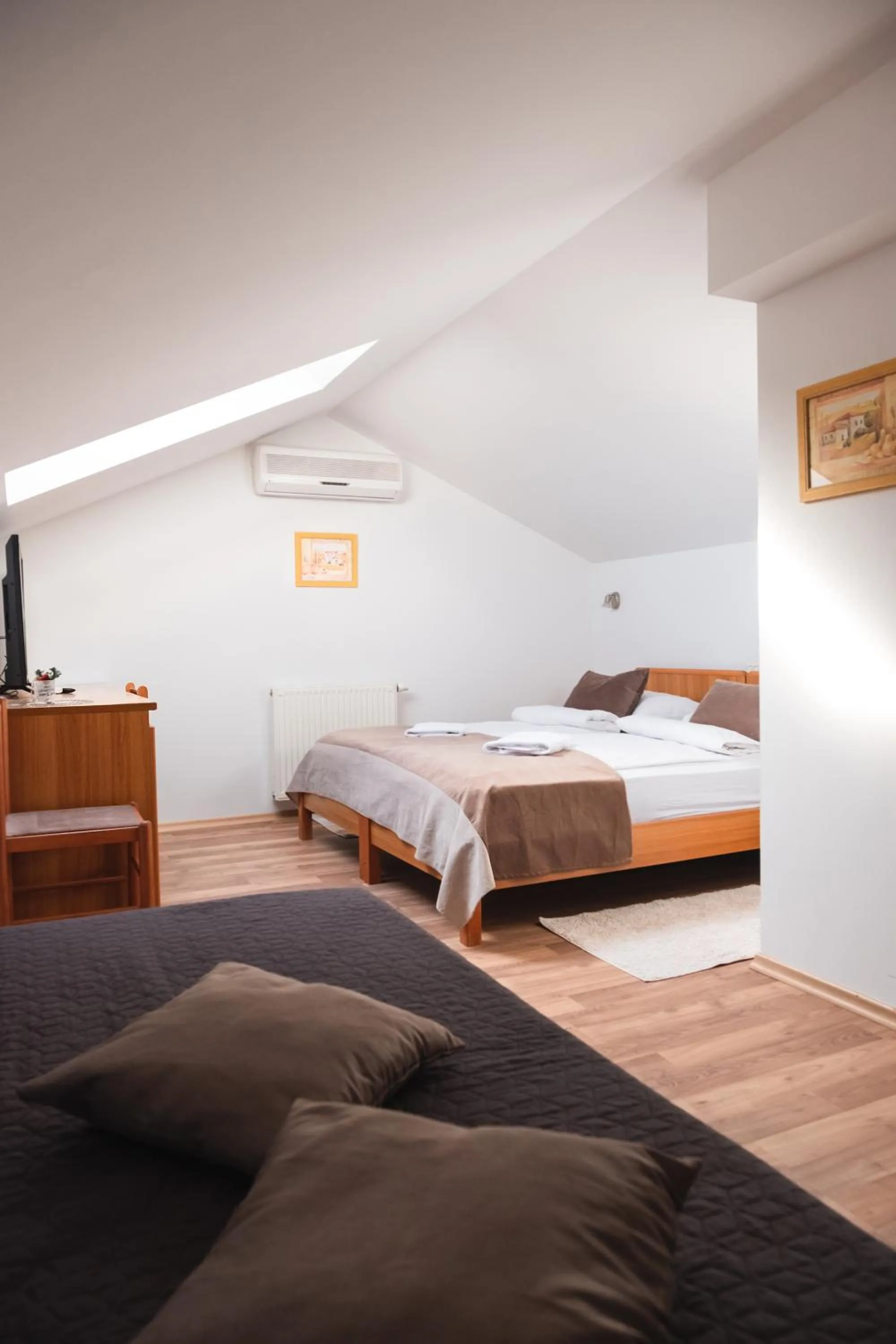 Bed in Garni Hotel Keltika