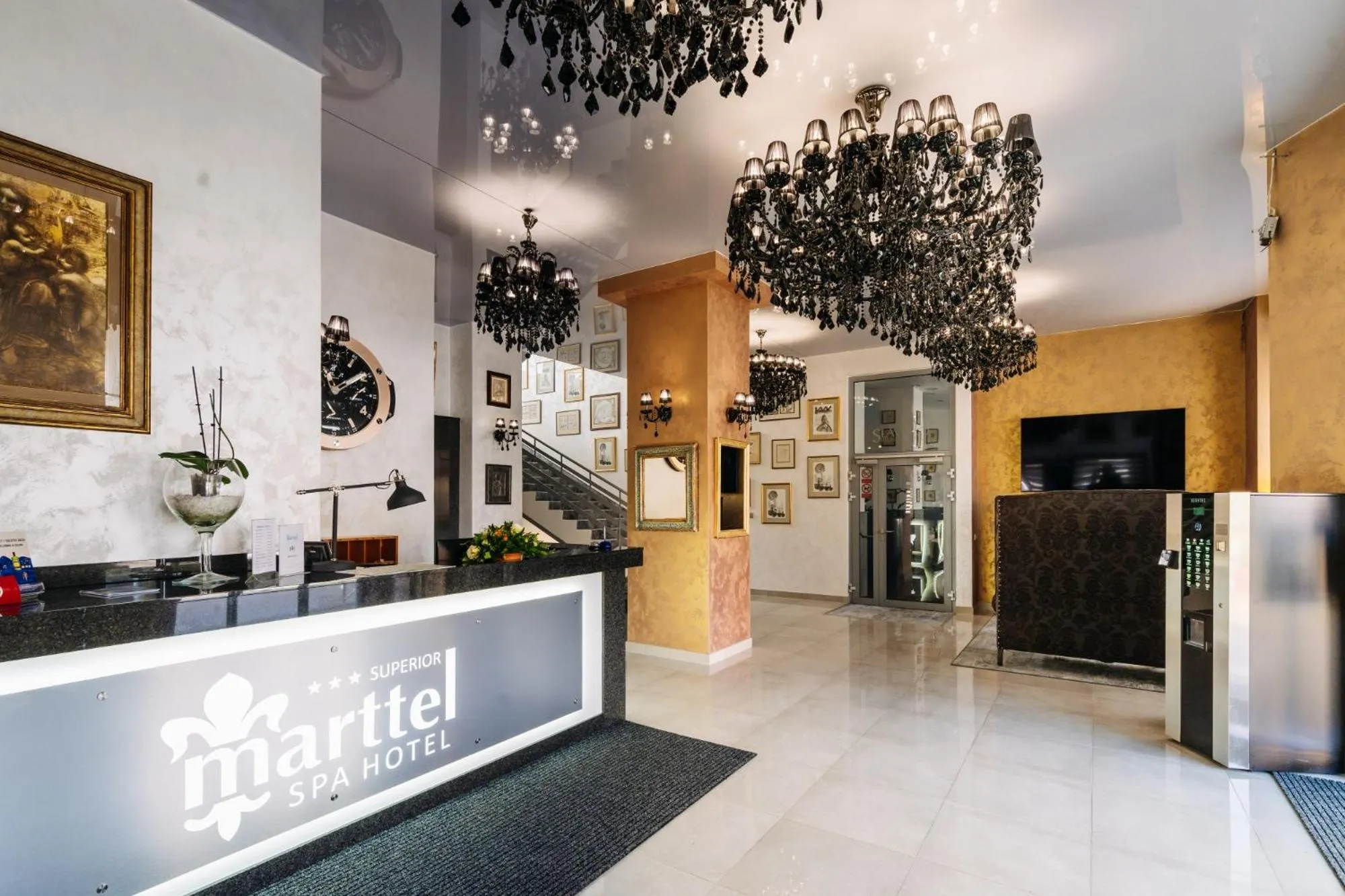 Lobby or reception in Hotel Marttel
