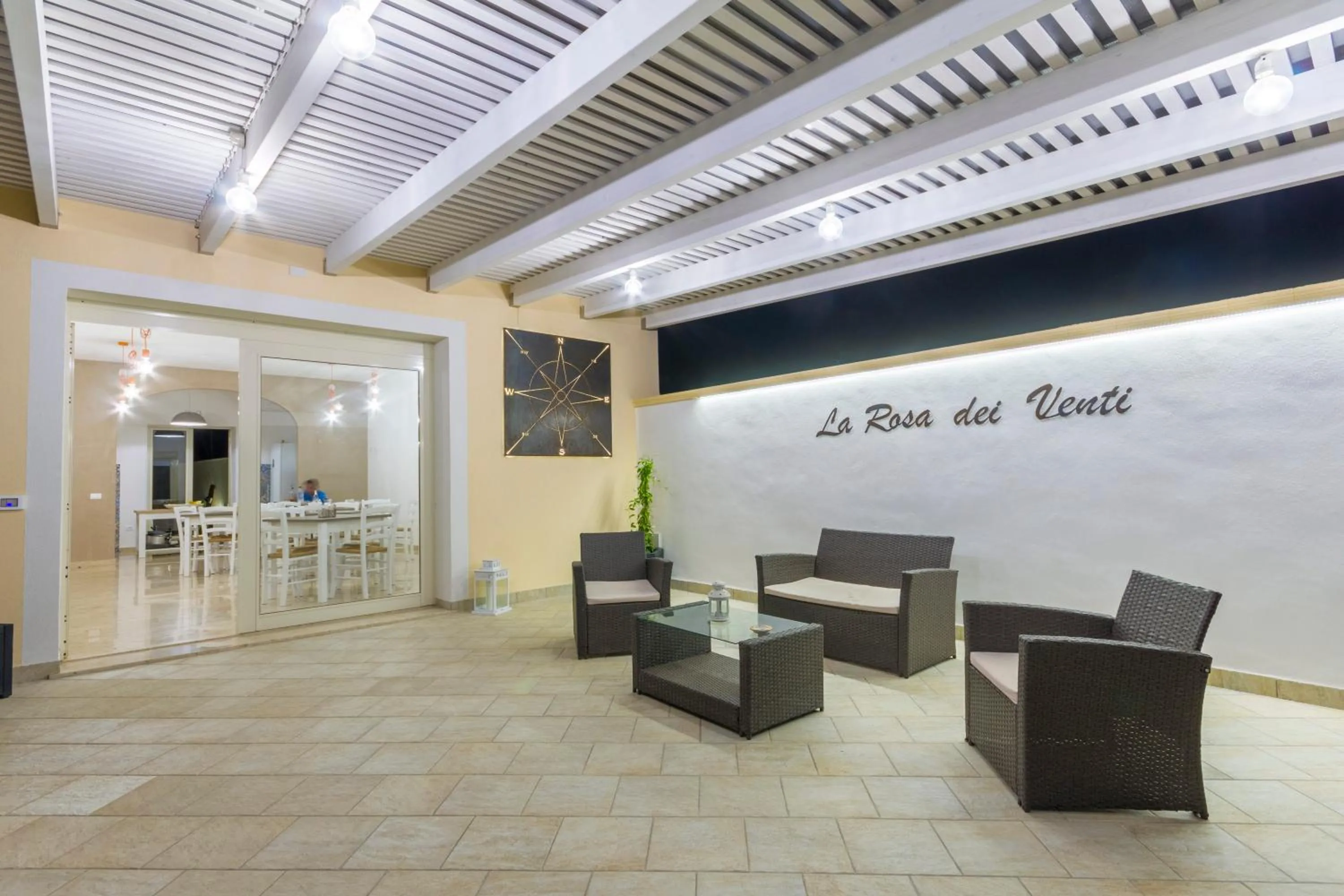 Seating area in La Rosa Dei Venti