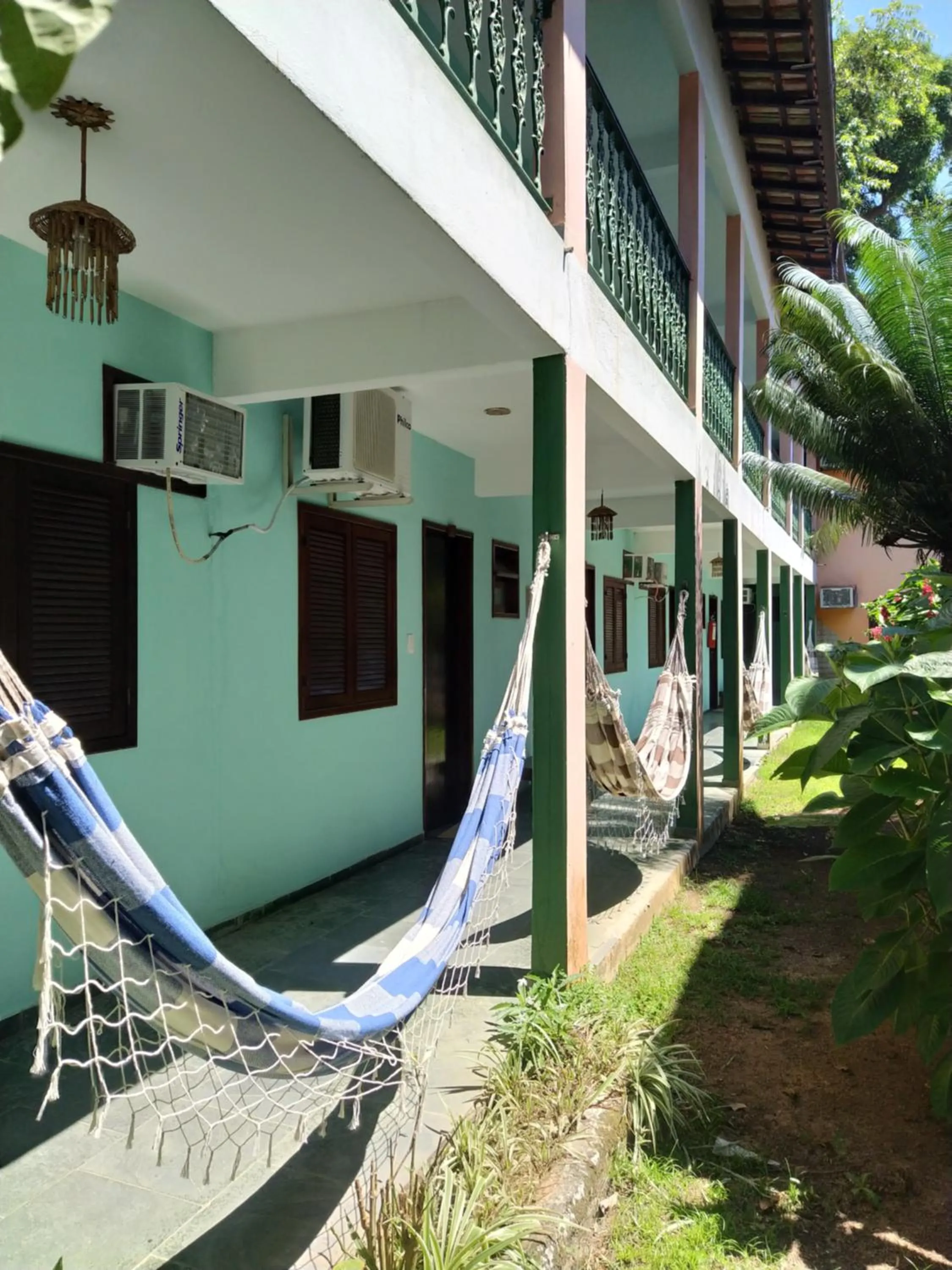 Inner courtyard view in Pousada Cavalo Marinho