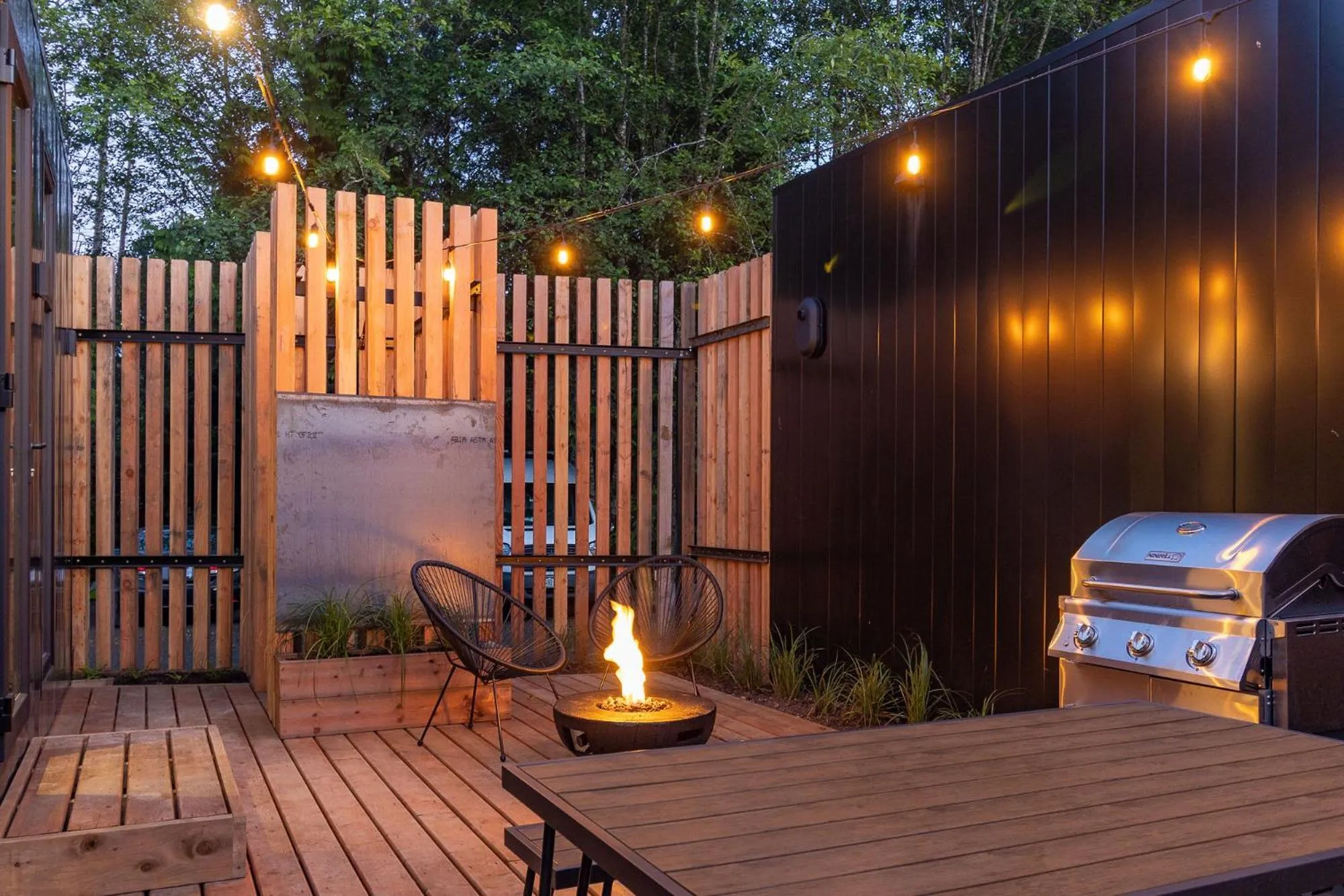 Patio in Mackenzie Beach Resort