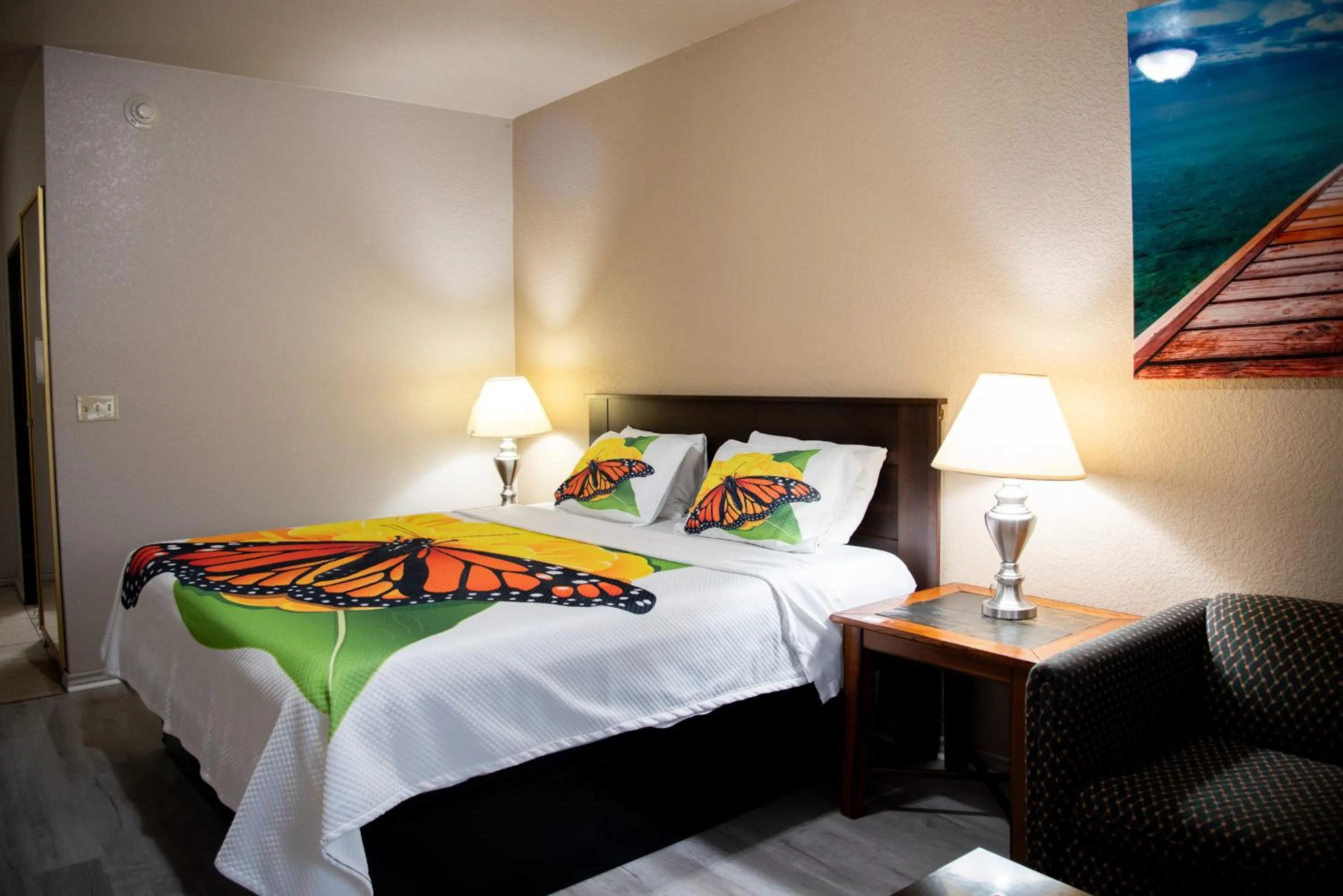 Bed in Premium Inn and Suites