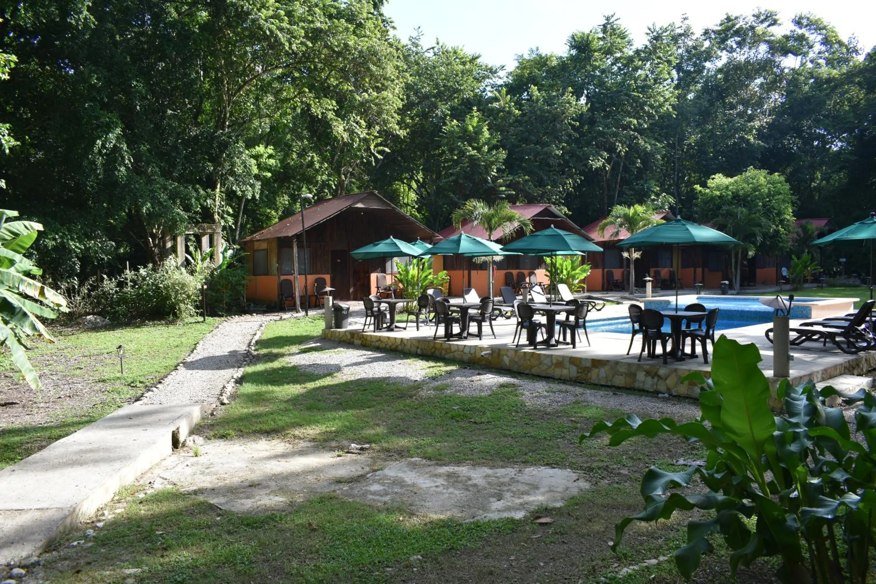 Garden in Cabañas Kin Balam Palenque