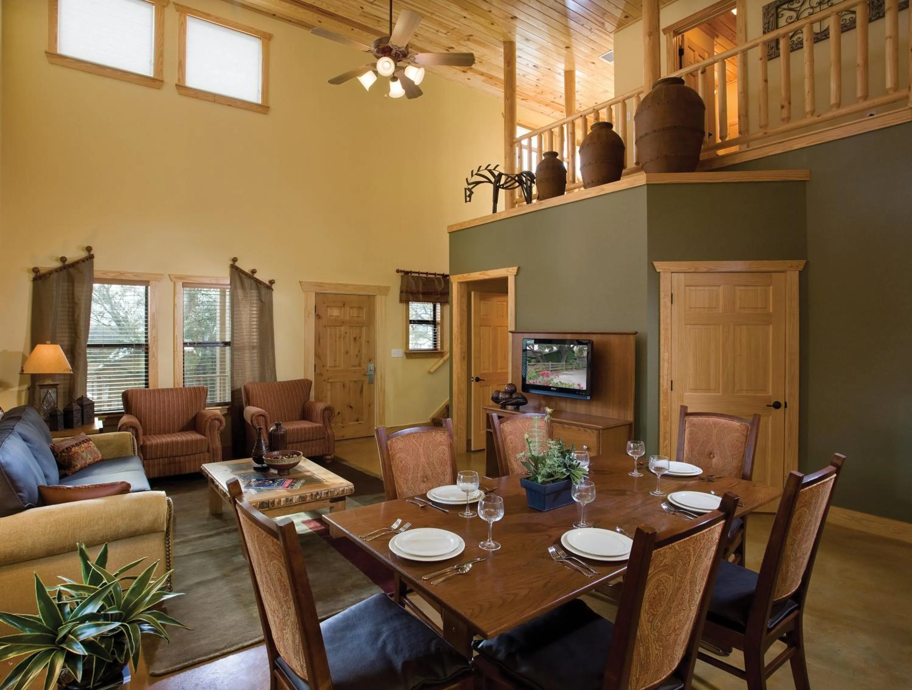 Living room in WorldMark New Braunfels