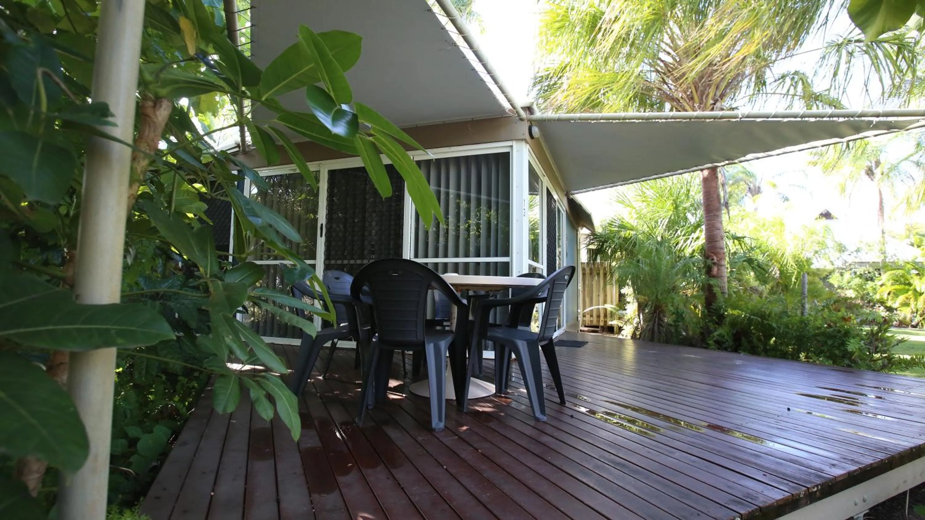 Patio in Kellys Beach Resort