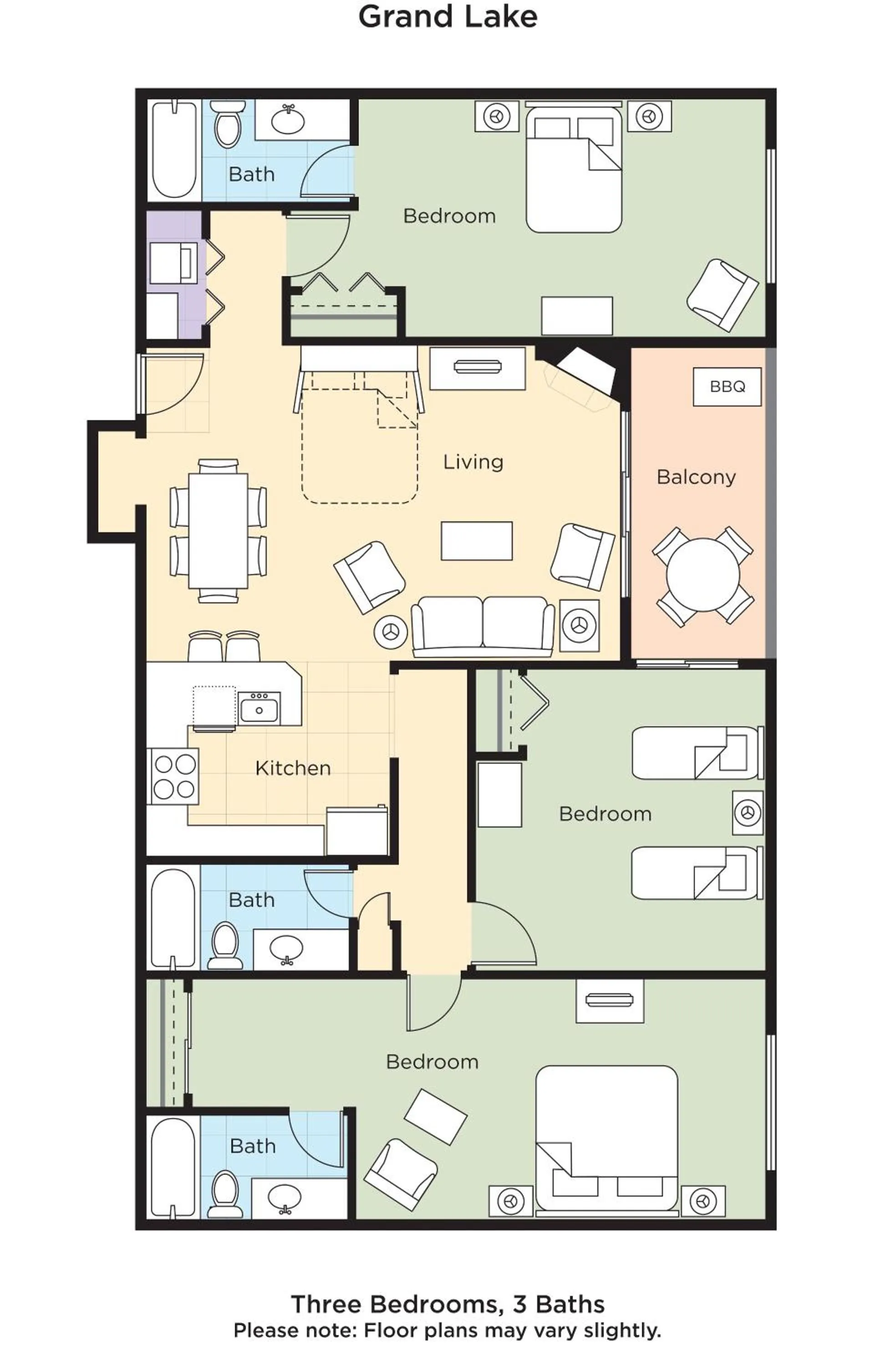 Photo of the whole room in WorldMark Grand Lake