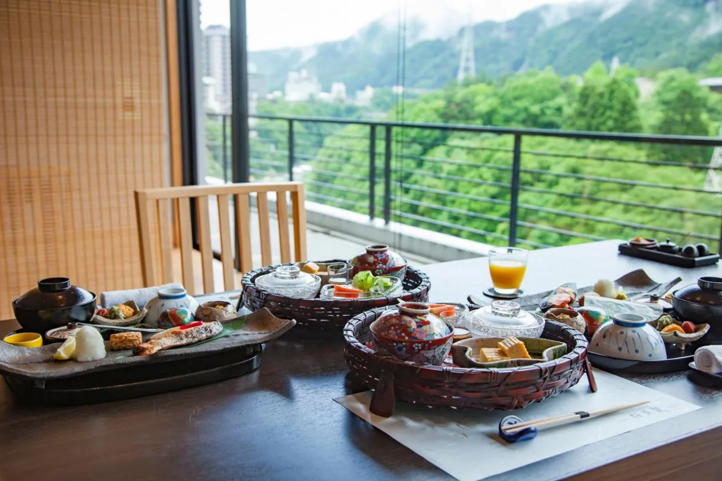 Breakfast in Kinugawa Onsen Sanraku