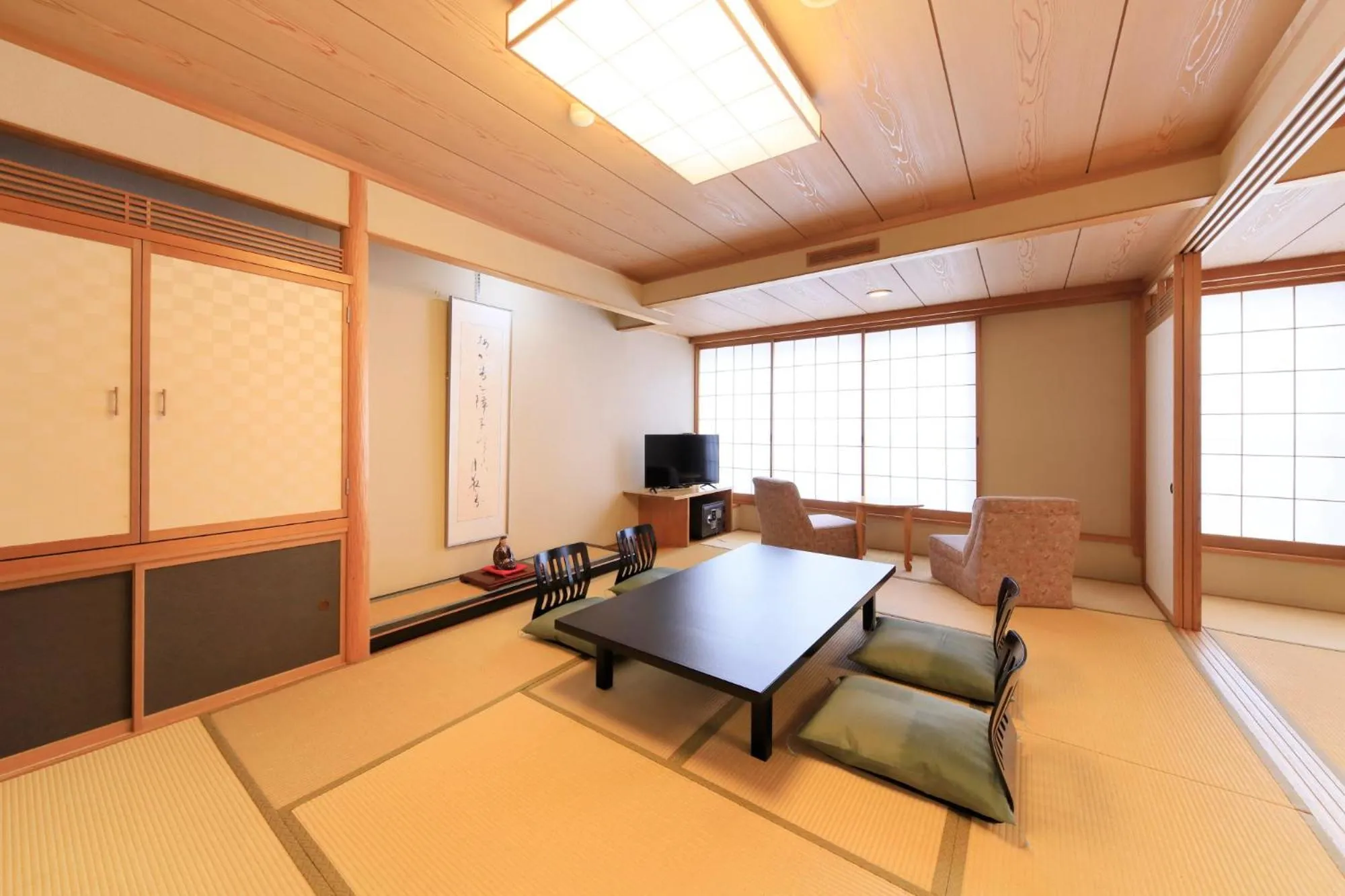 Bed in Ryokan Biyunoyado