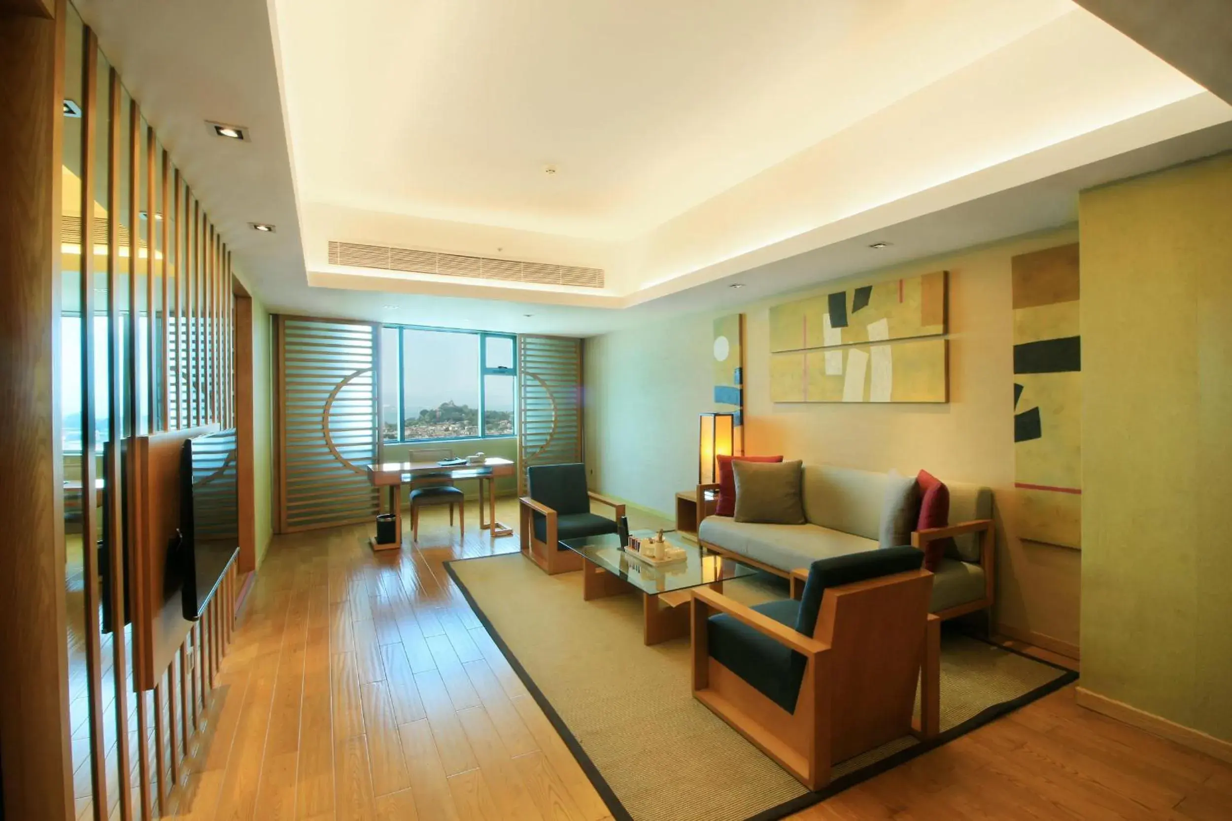 Living room in Swiss Grand Xiamen-Harbour View Living room in Swiss Grand Xiamen-Harbour View