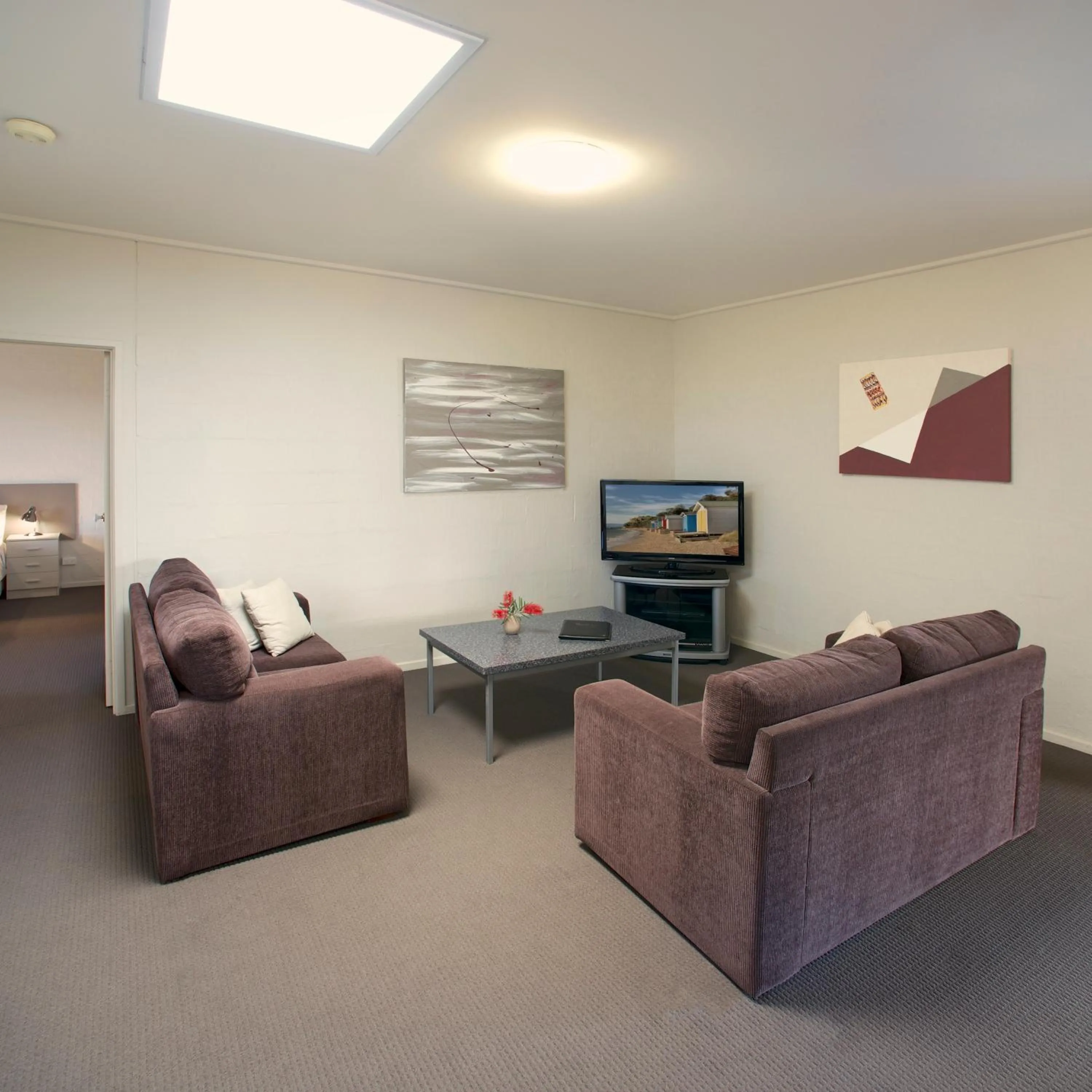 Living room in Moonlight Bay Apartments