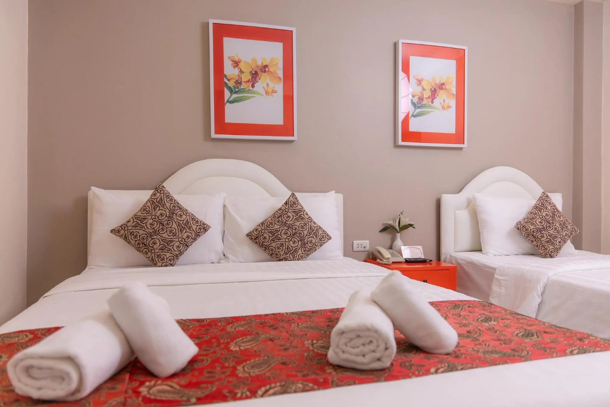 Bed in Rasa Boutique Hotel Chiang Rai