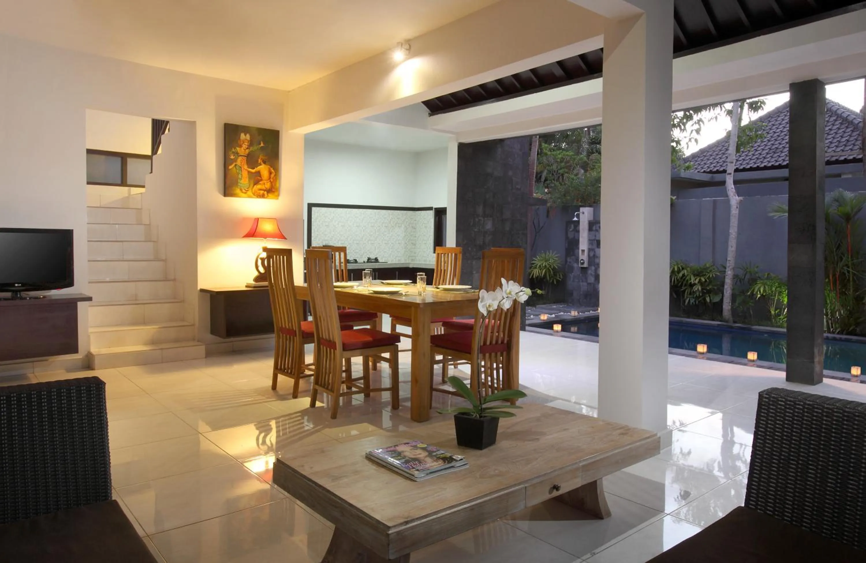 Dining area in Samaja Beachside Villas