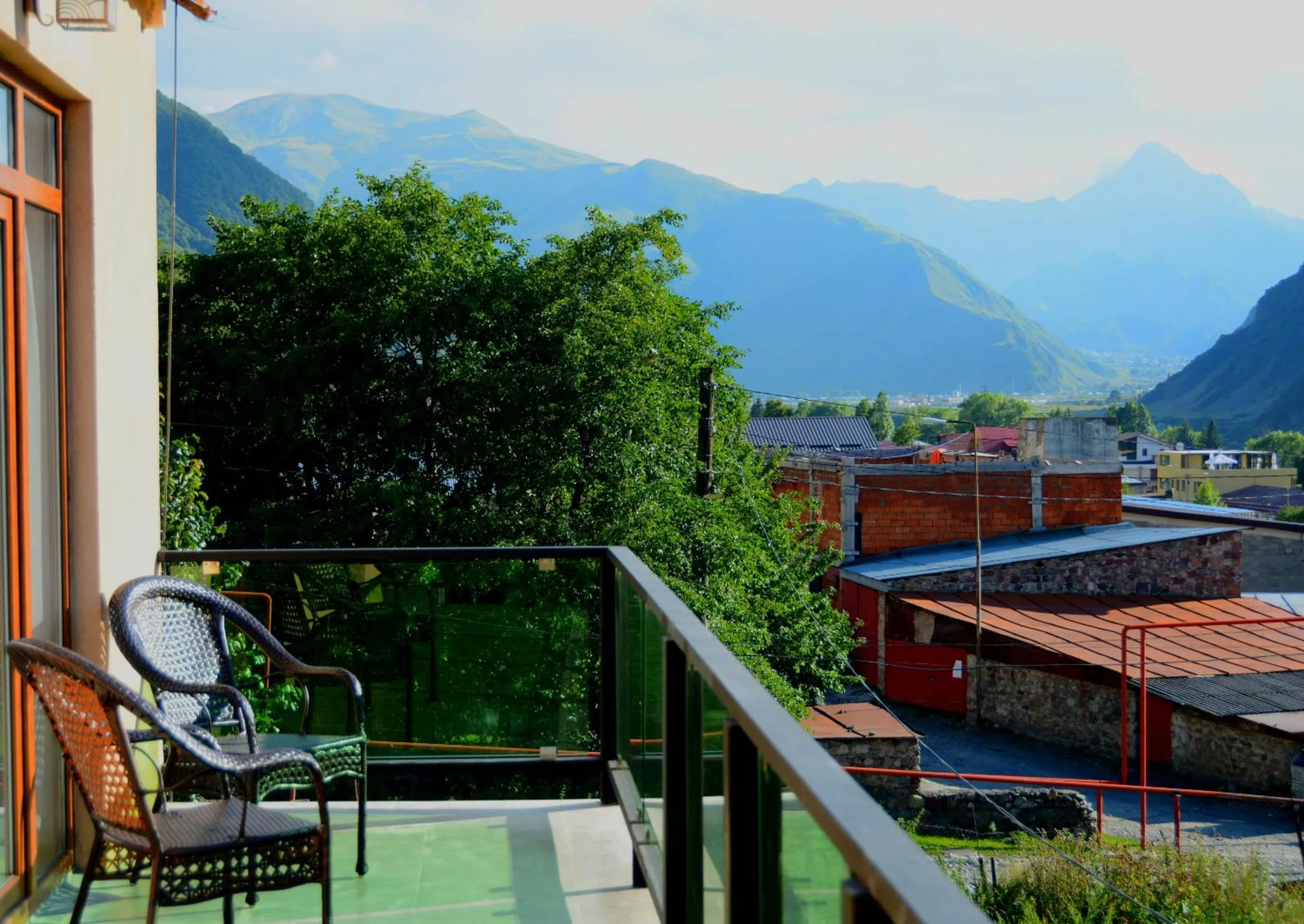 Twin Room with Balcony - single occupancy in North Kazbegi