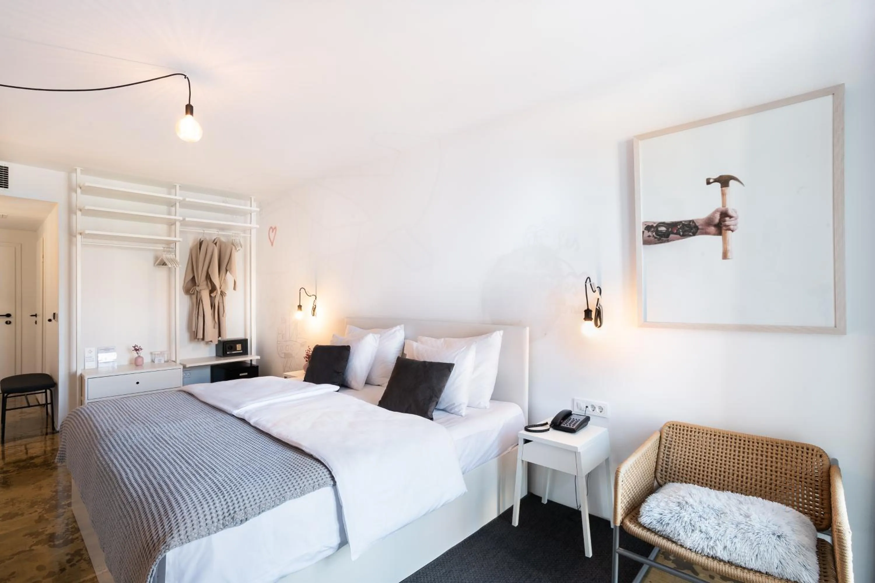 Bedroom, Bed in Art Hotel Tartini