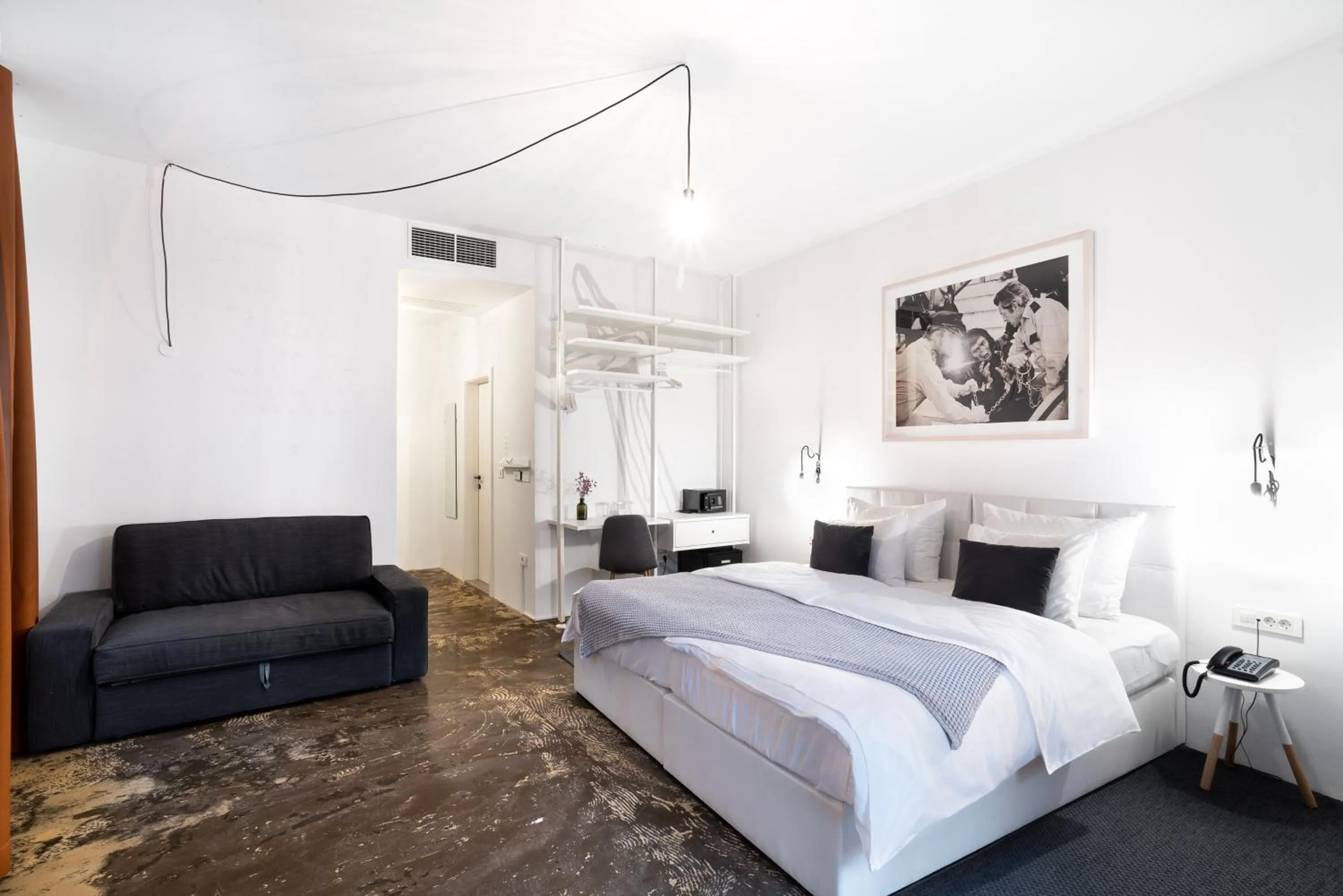 Bed in Art Hotel Tartini