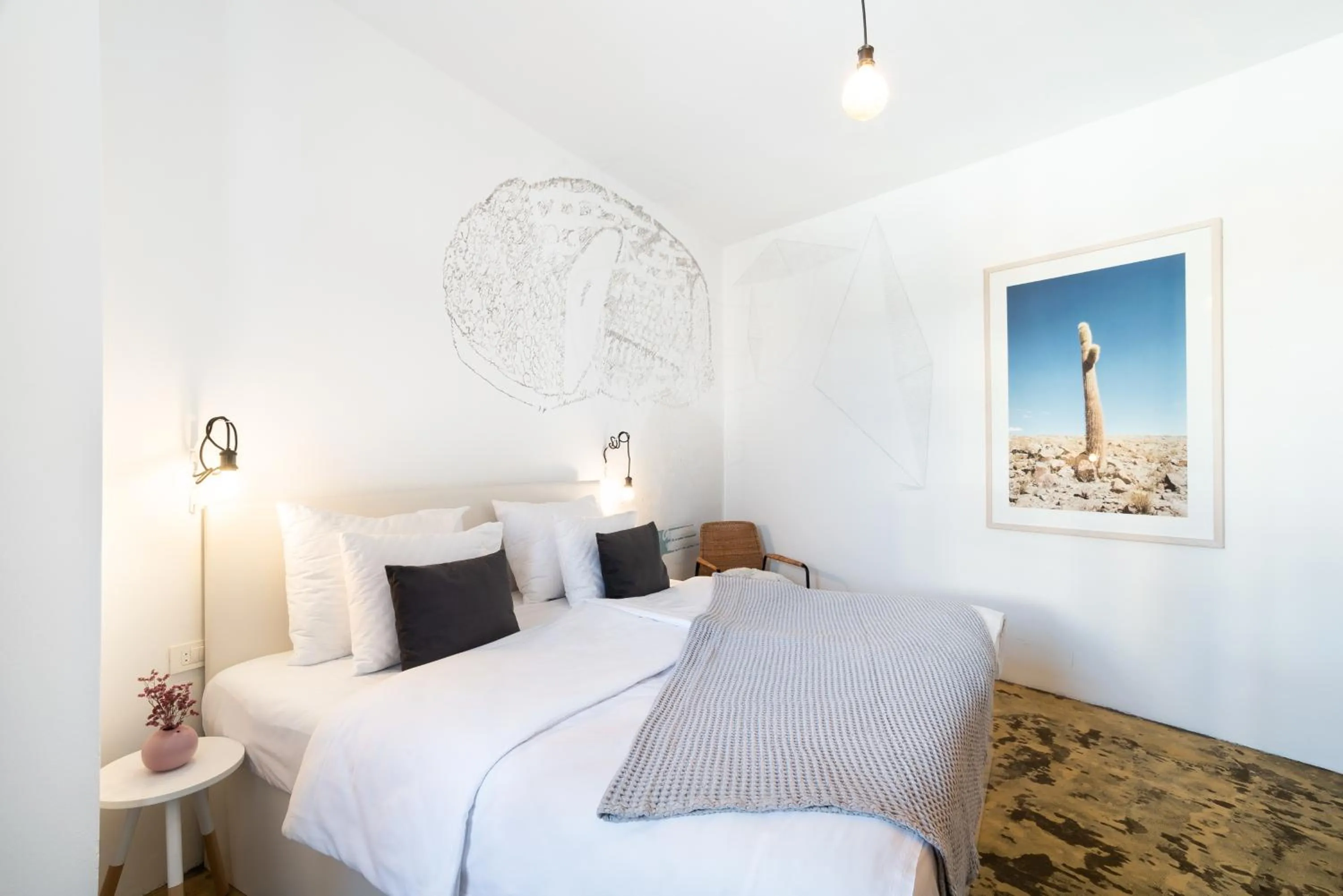 Bed in Art Hotel Tartini