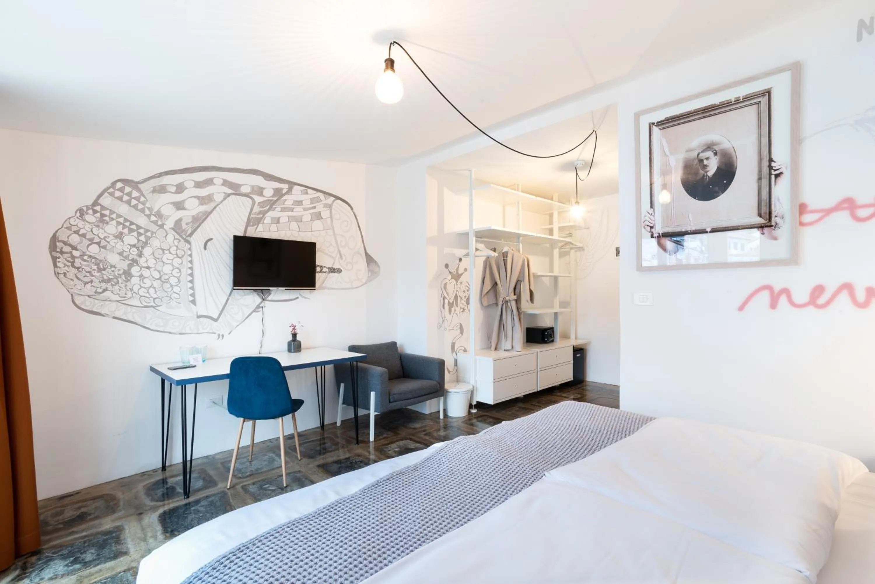 Bed in Art Hotel Tartini