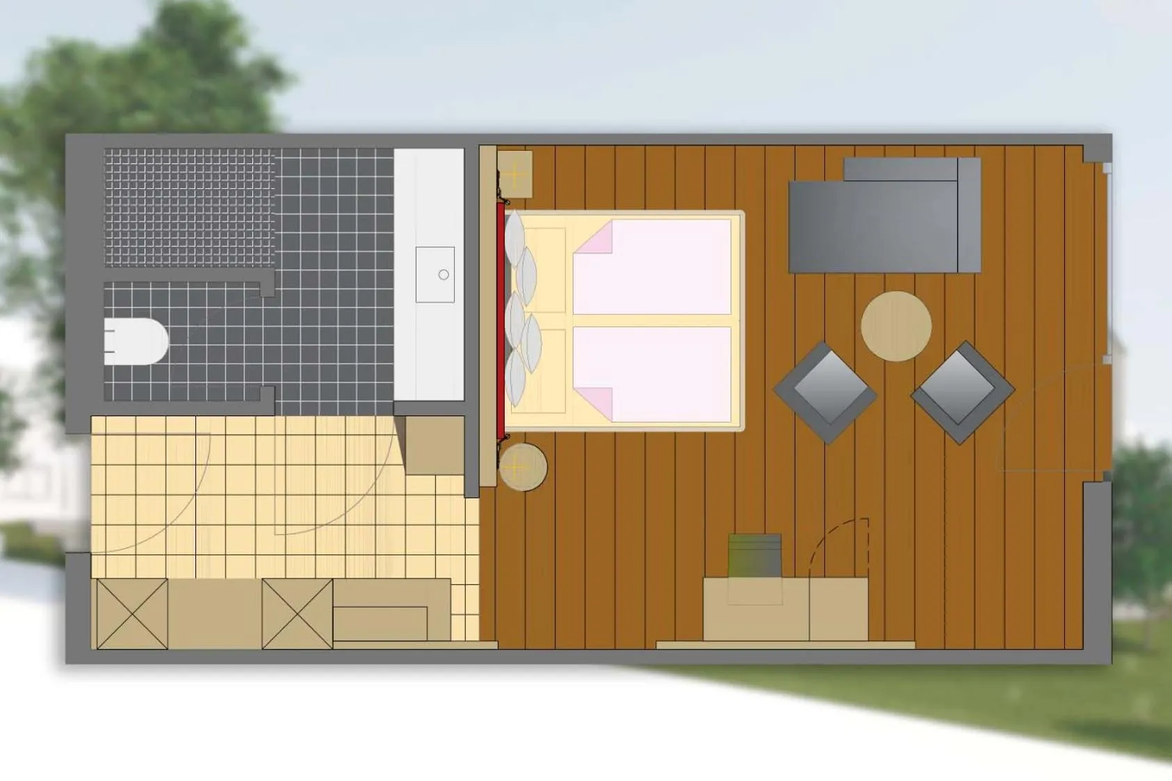 Floor plan in Landhotel Zum Goldenen Kreuz
