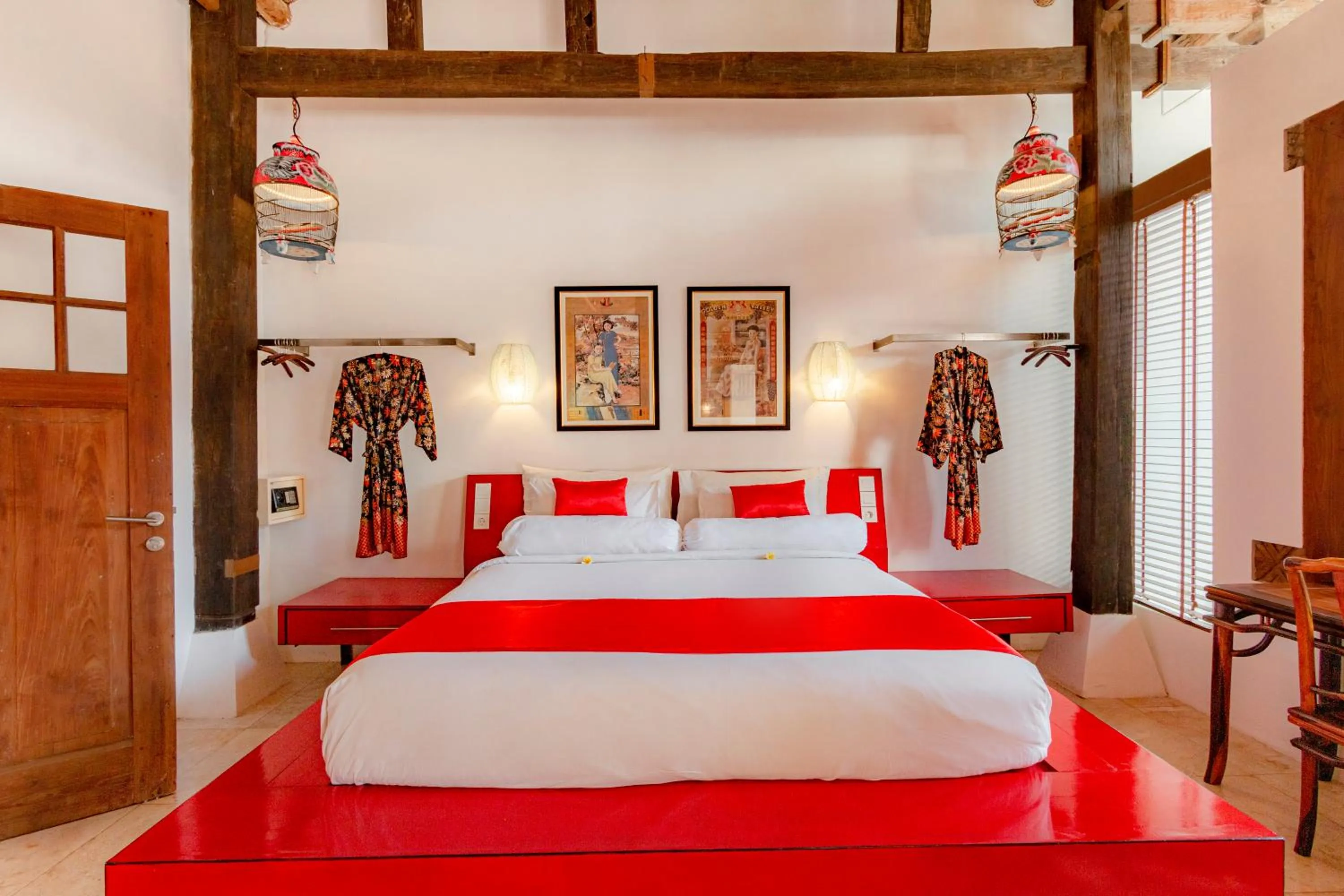 Bed in Bali Ginger Suites & Villa