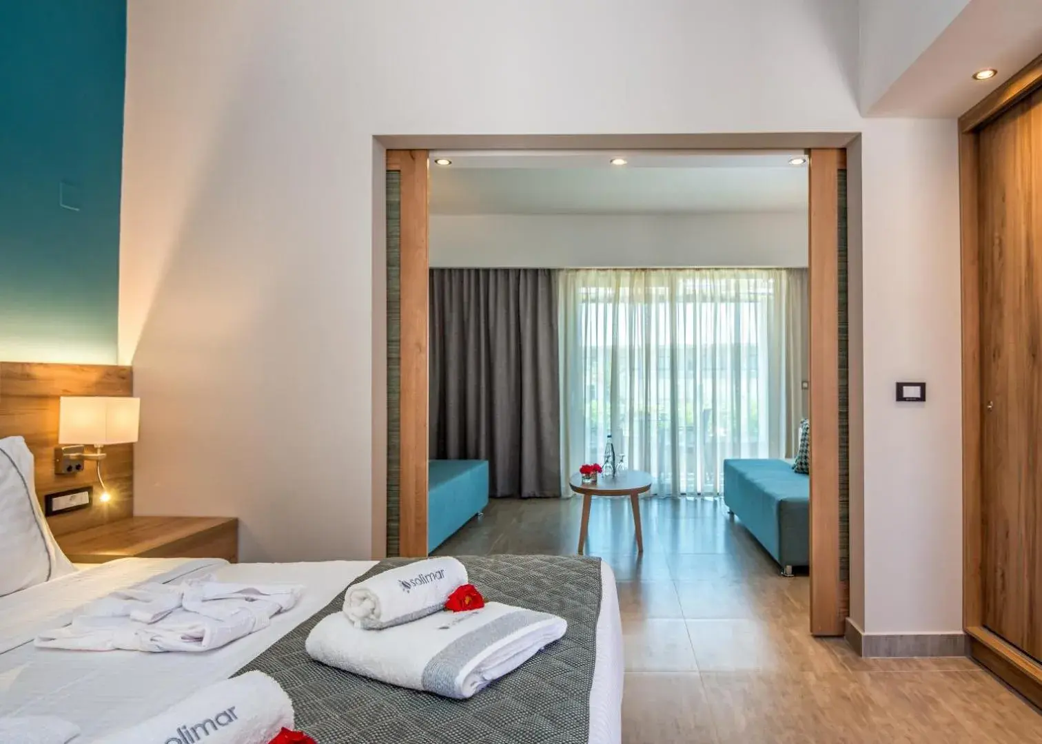 Living room, Bed in Solimar Aquamarine Resort Living room, Bed in Solimar Aquamarine Resort