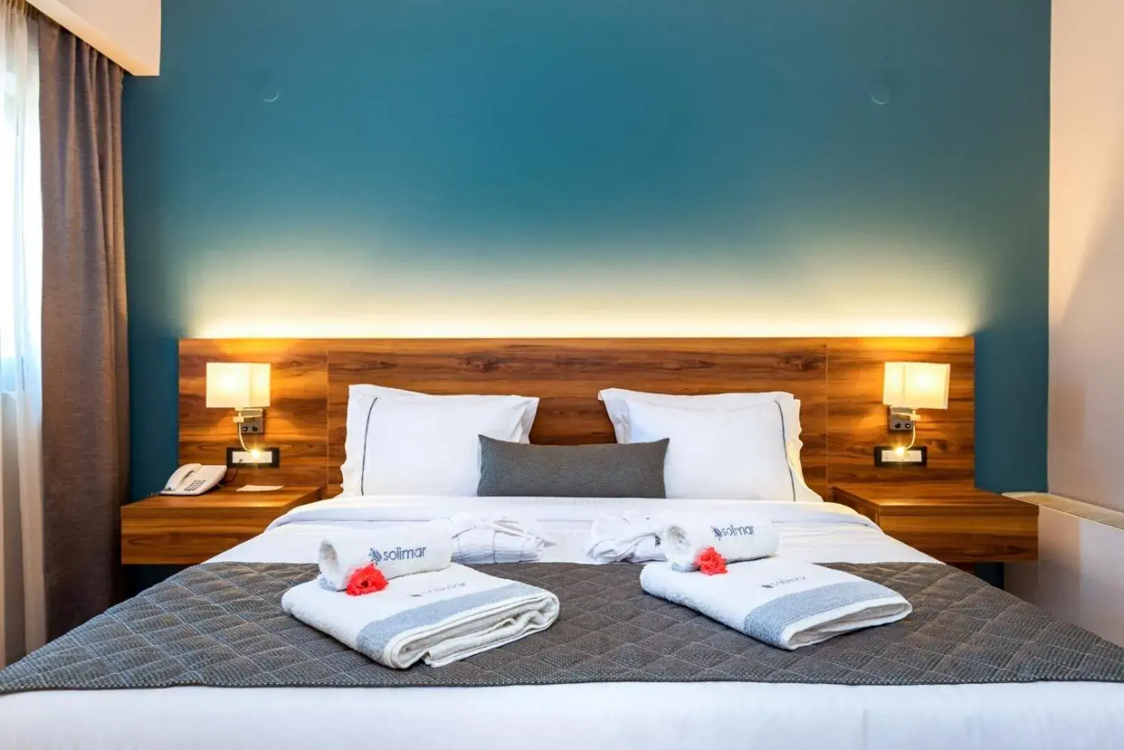 Bed in Solimar Aquamarine Resort Bed in Solimar Aquamarine Resort