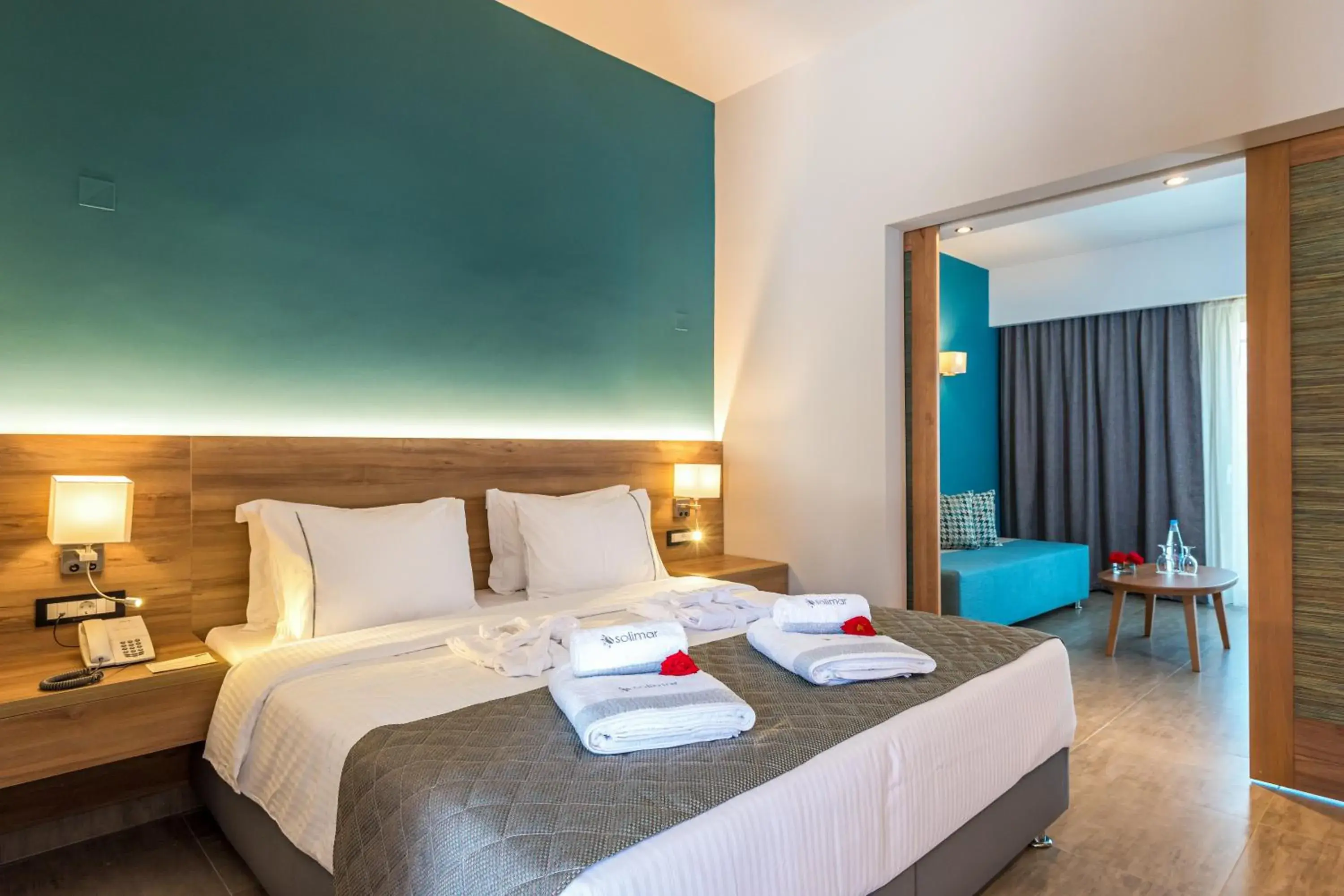 Bed in Solimar Aquamarine Resort Bed in Solimar Aquamarine Resort