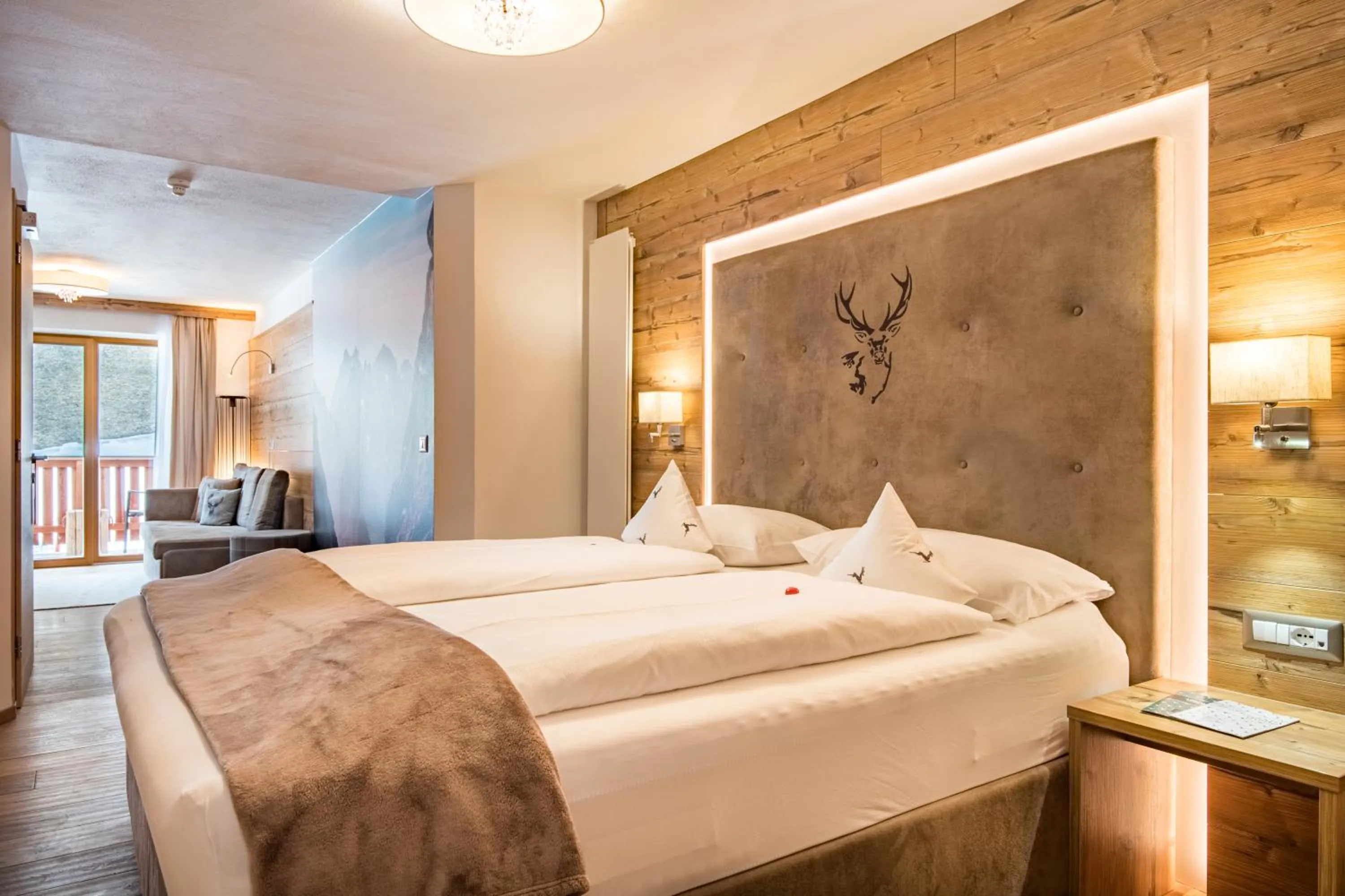 Bedroom, Bed in Hotel Jägerheim 3S