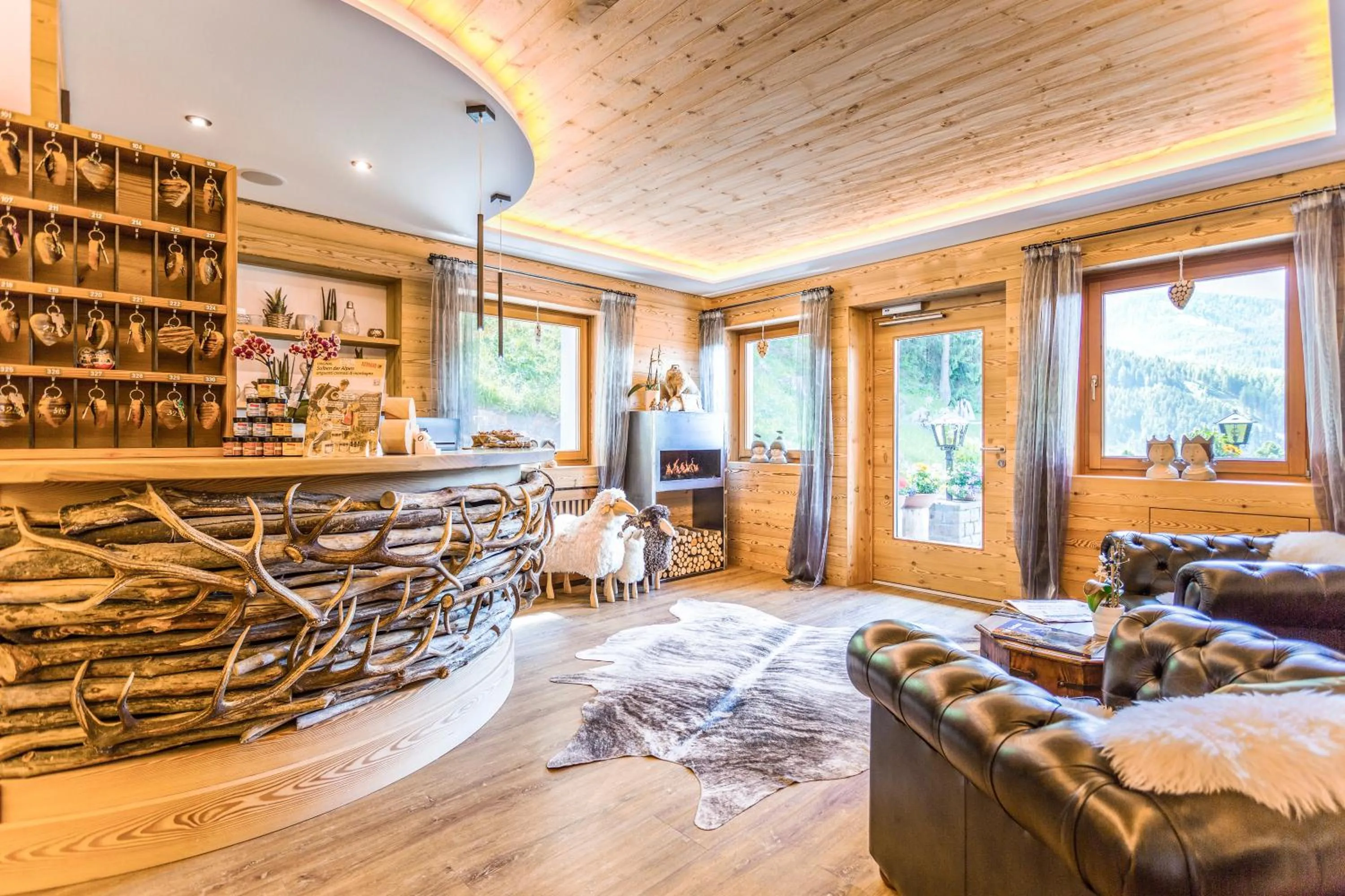 Lobby or reception in Hotel Jägerheim 3S