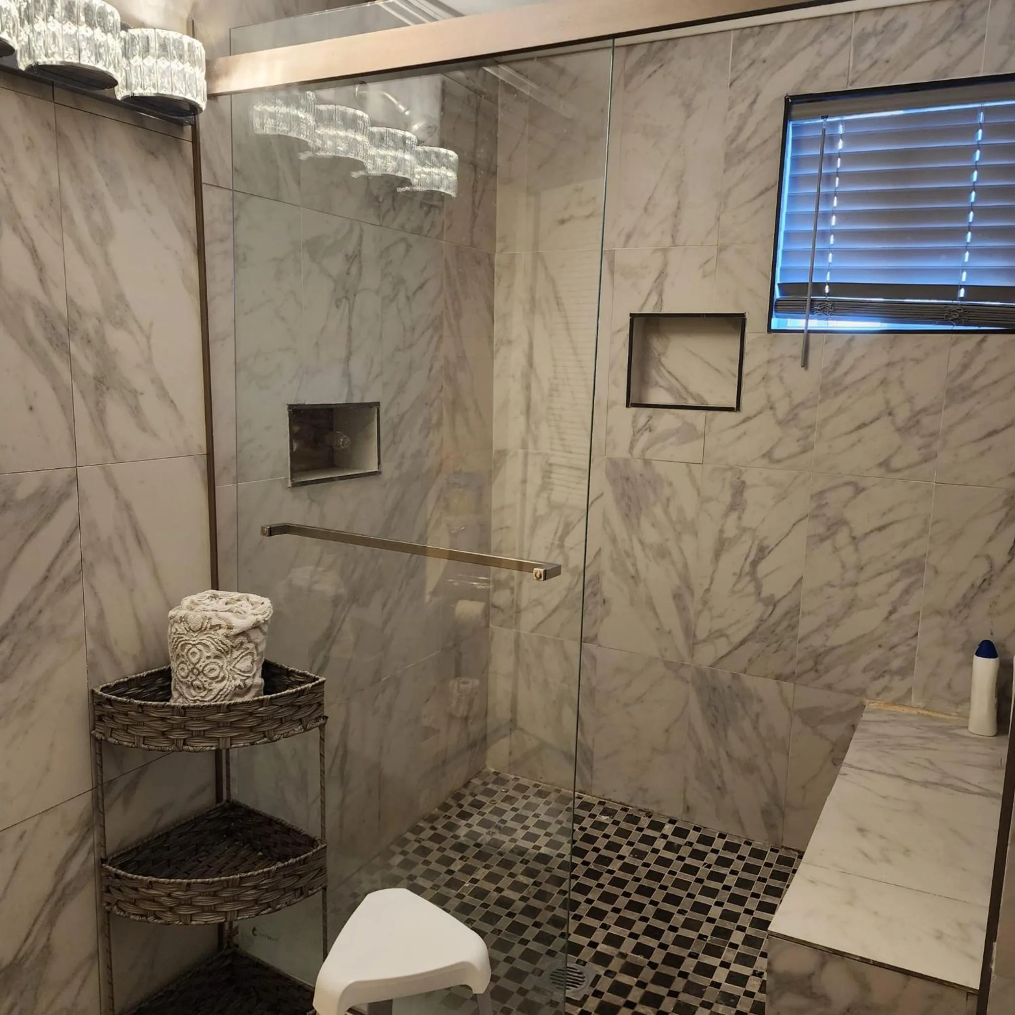 Shower in Hilltop Hacienda