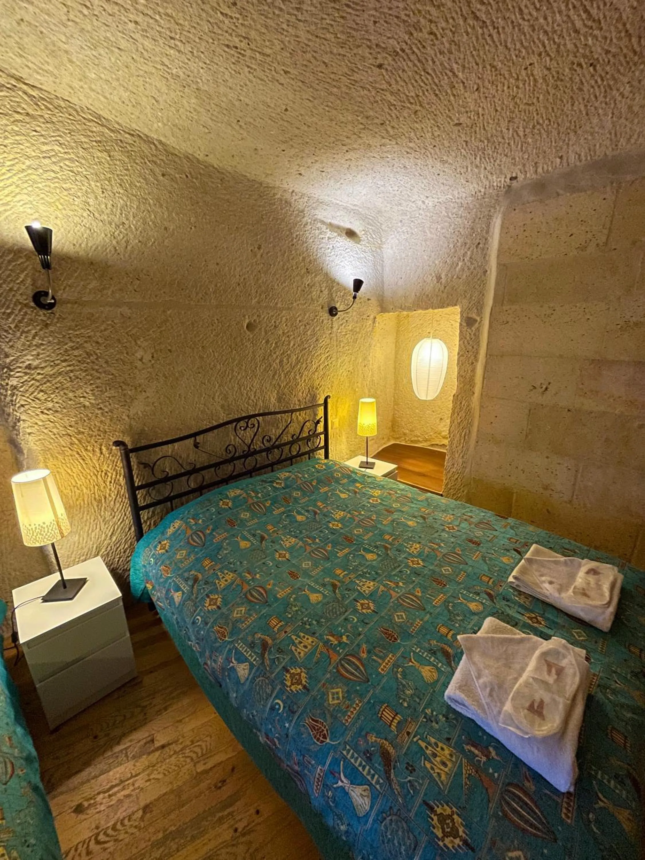Bed in Karadut Cave Hotel