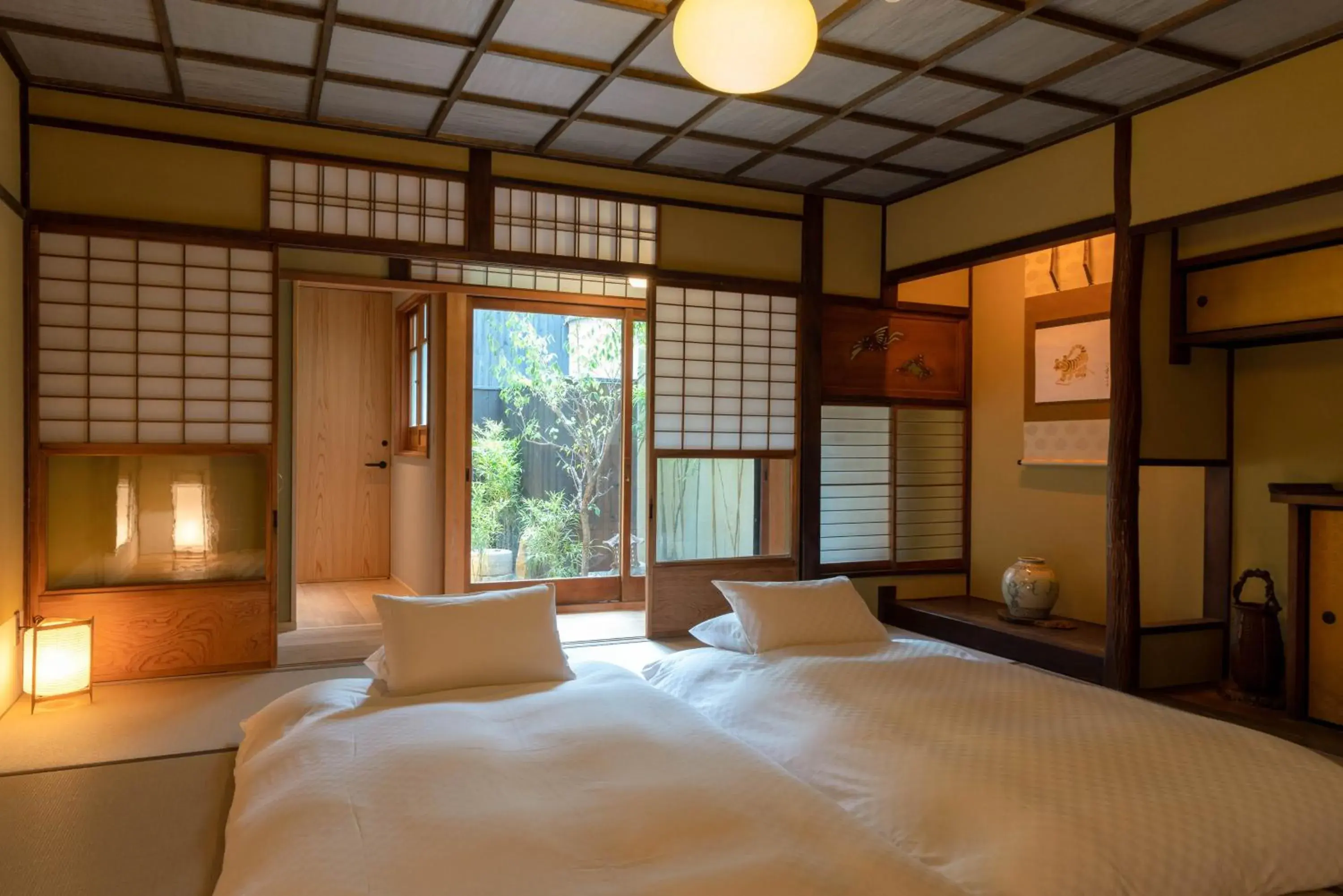 Bed in The Machiya Kamiumeya