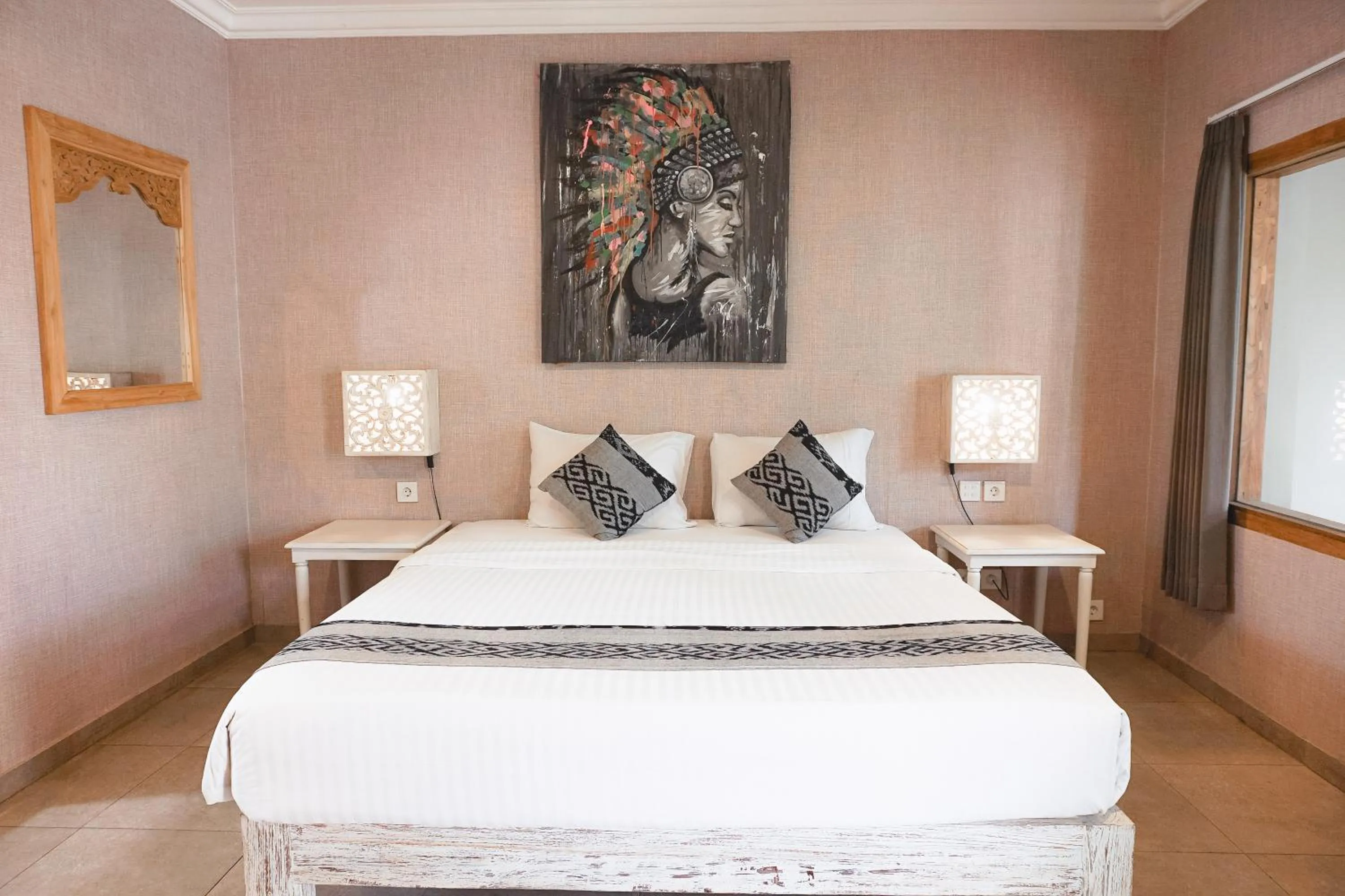 Bed in Coconut Lodge Resort