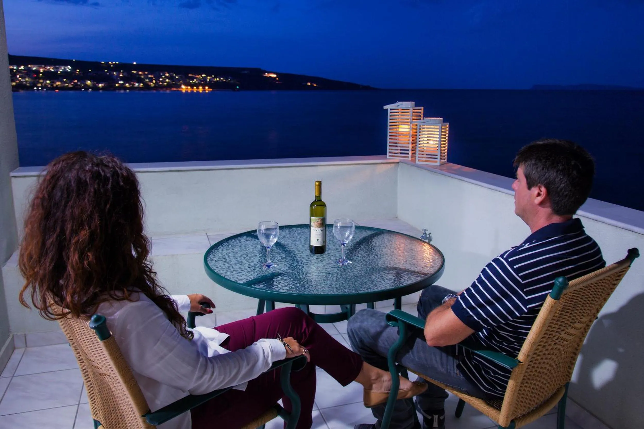Balcony/Terrace in Minos Apartments & Studios