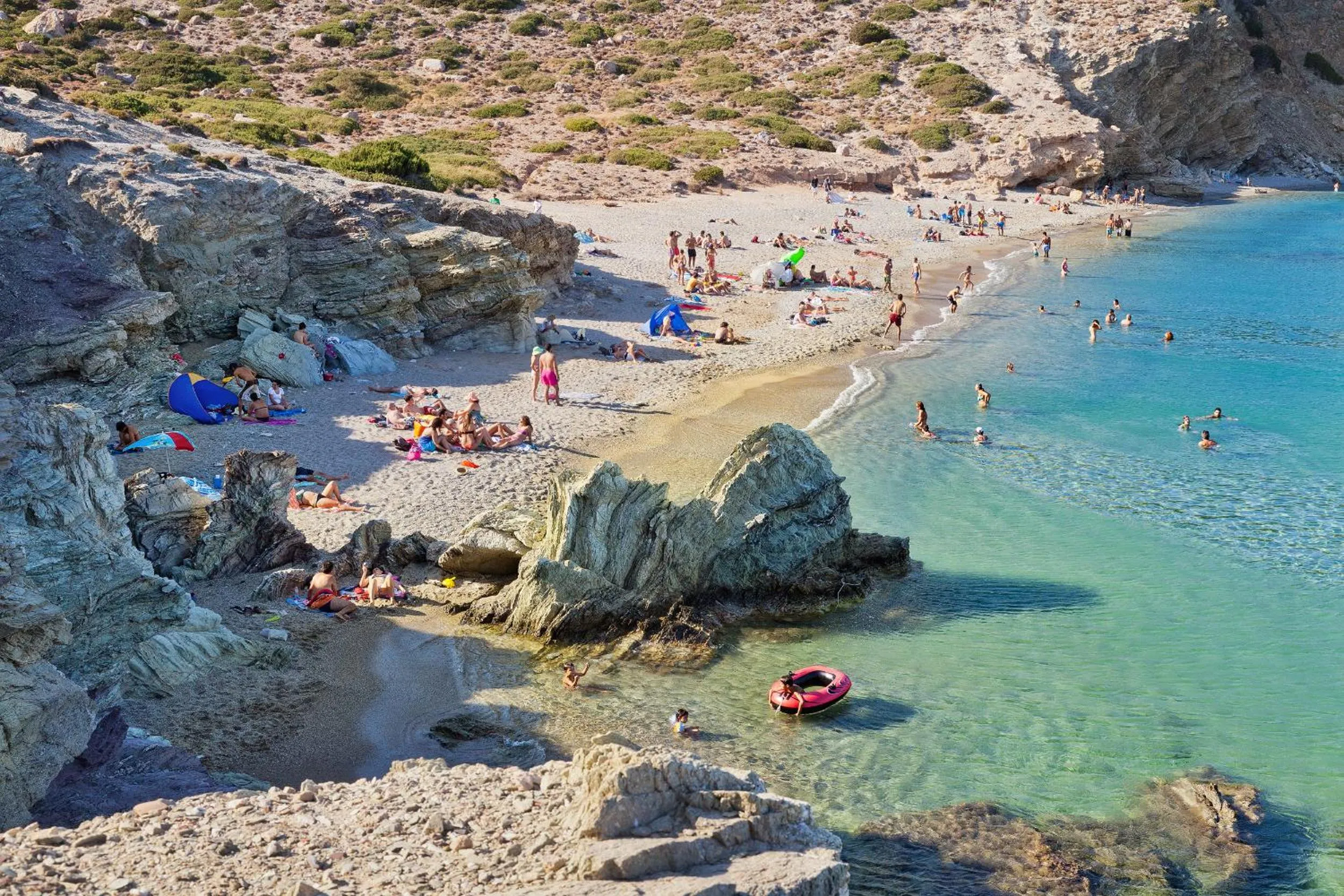 Beach in Minos Apartments & Studios