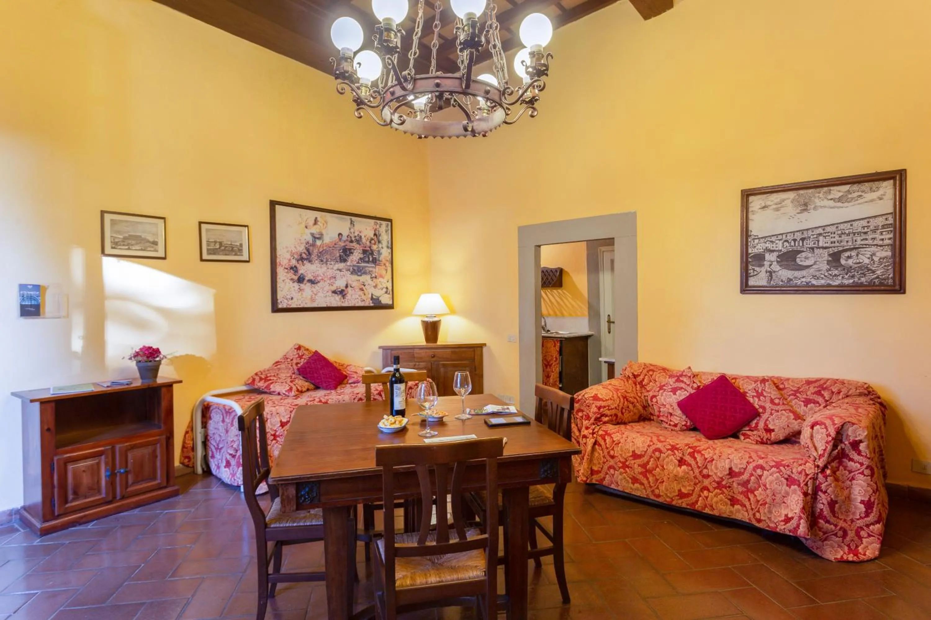 Living room in Villa Grassina