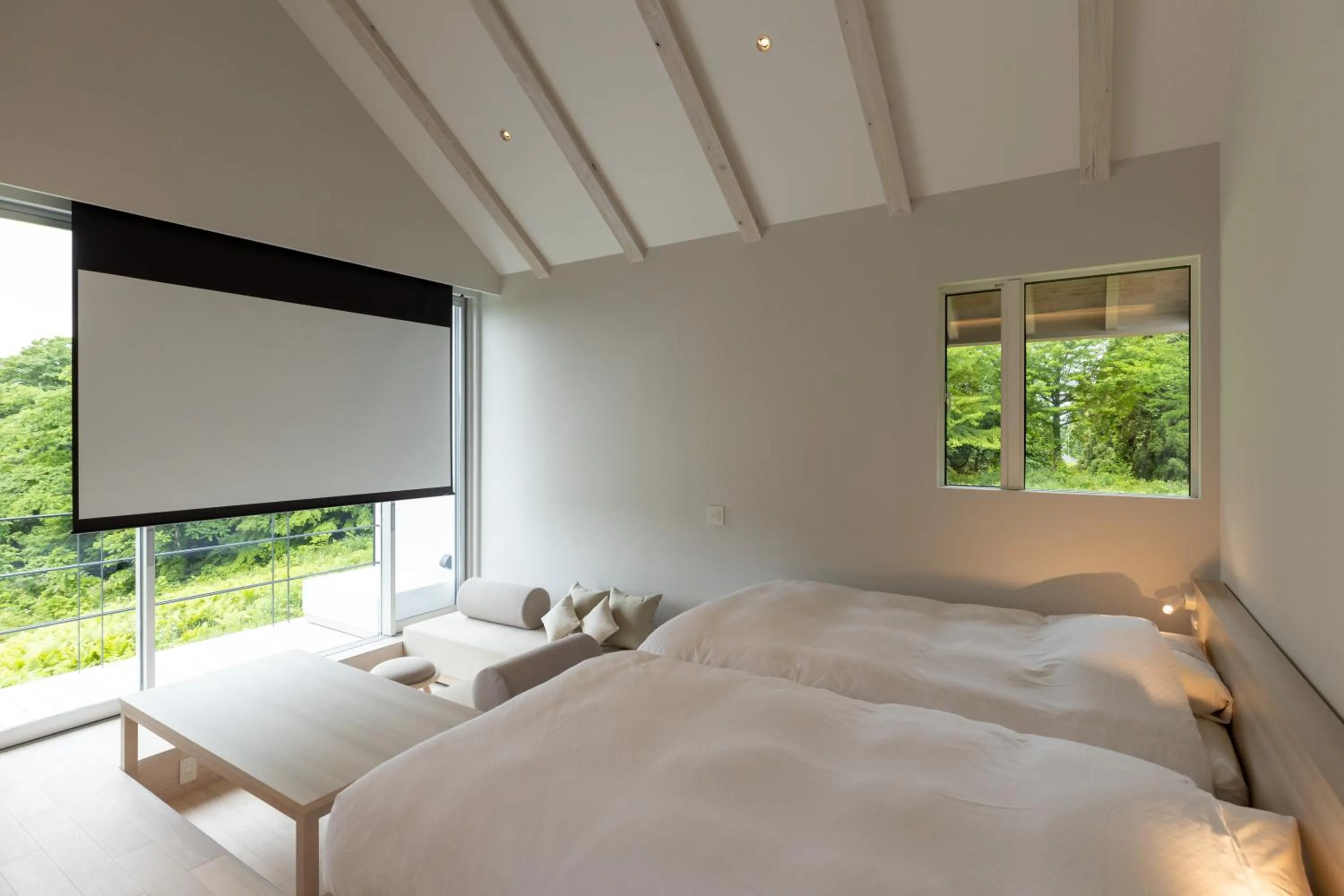 Bed in Auberge 醸す森 "kamosu mori"