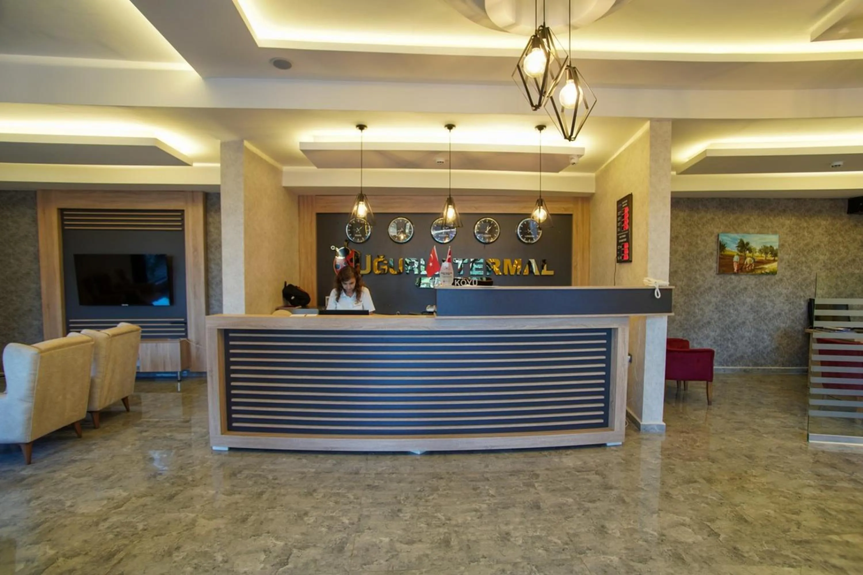 Lobby or reception in Ugurlu Termal Tatil Köyü
