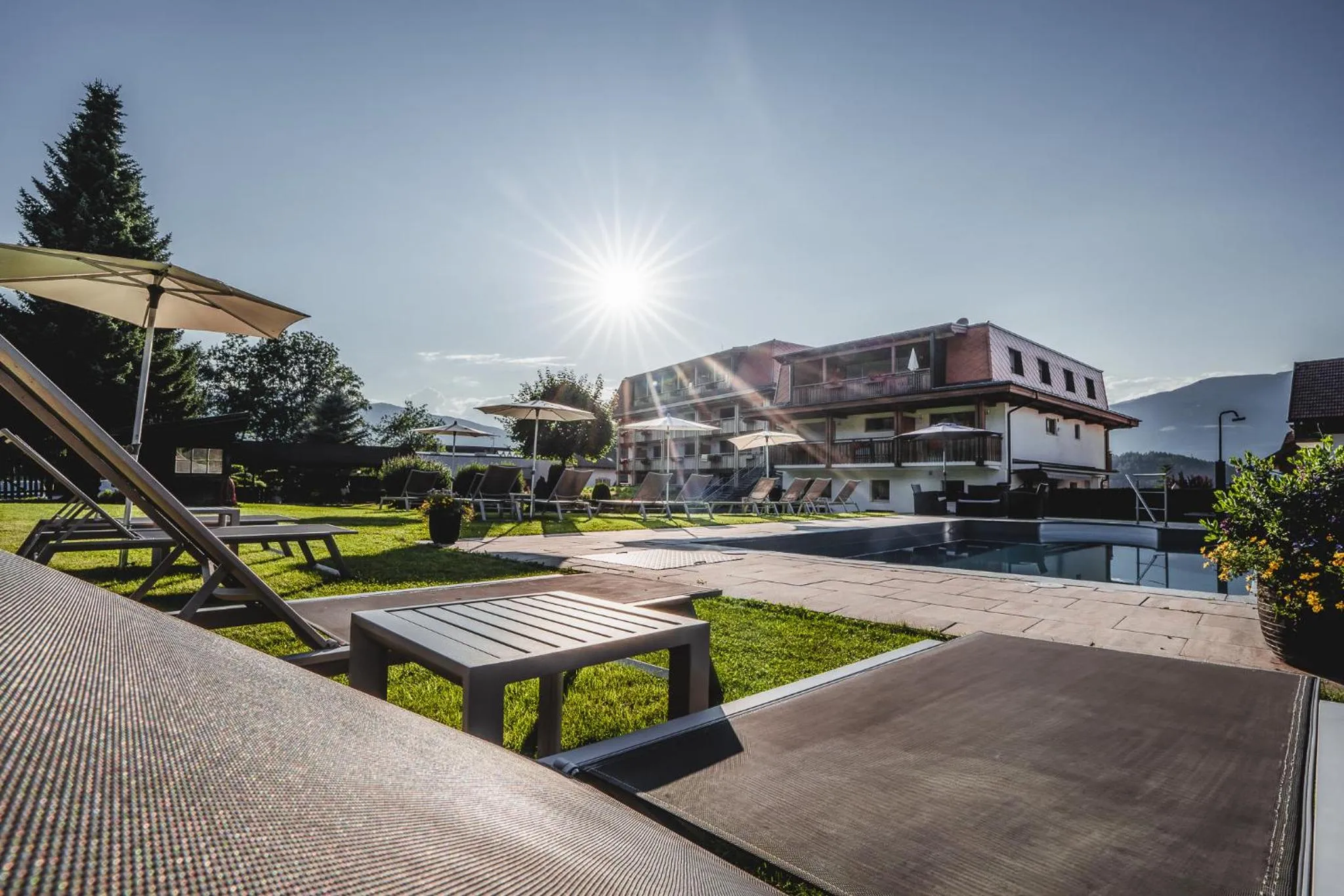 Swimming pool in Hotel Reischach