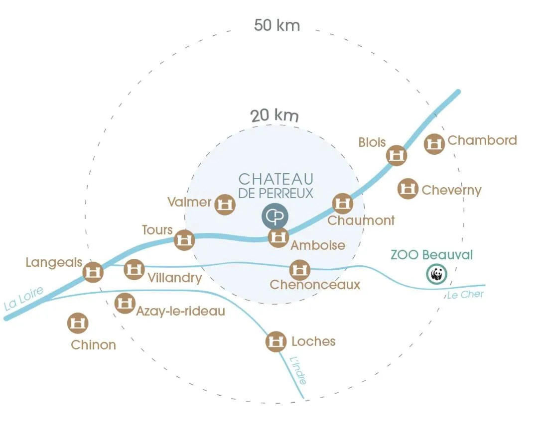 On site in Château de Perreux, The Originals Collection