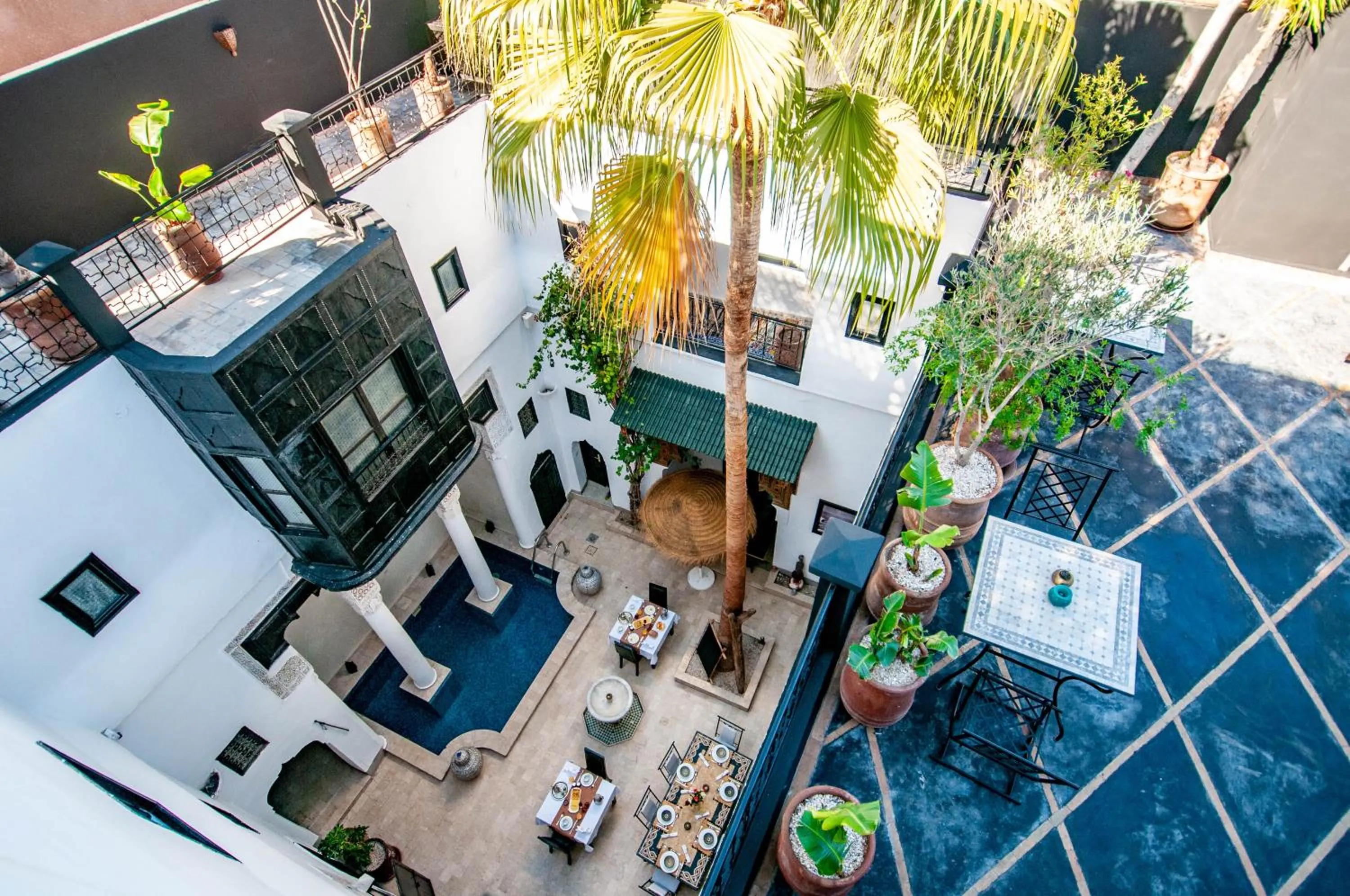 Bird's eye view in Riad Makila