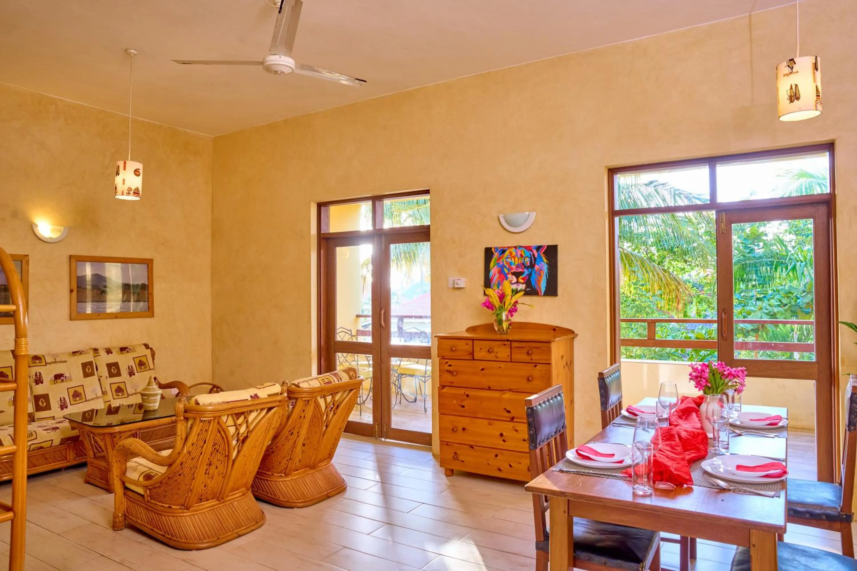 Living room in Flametree Beach Homes