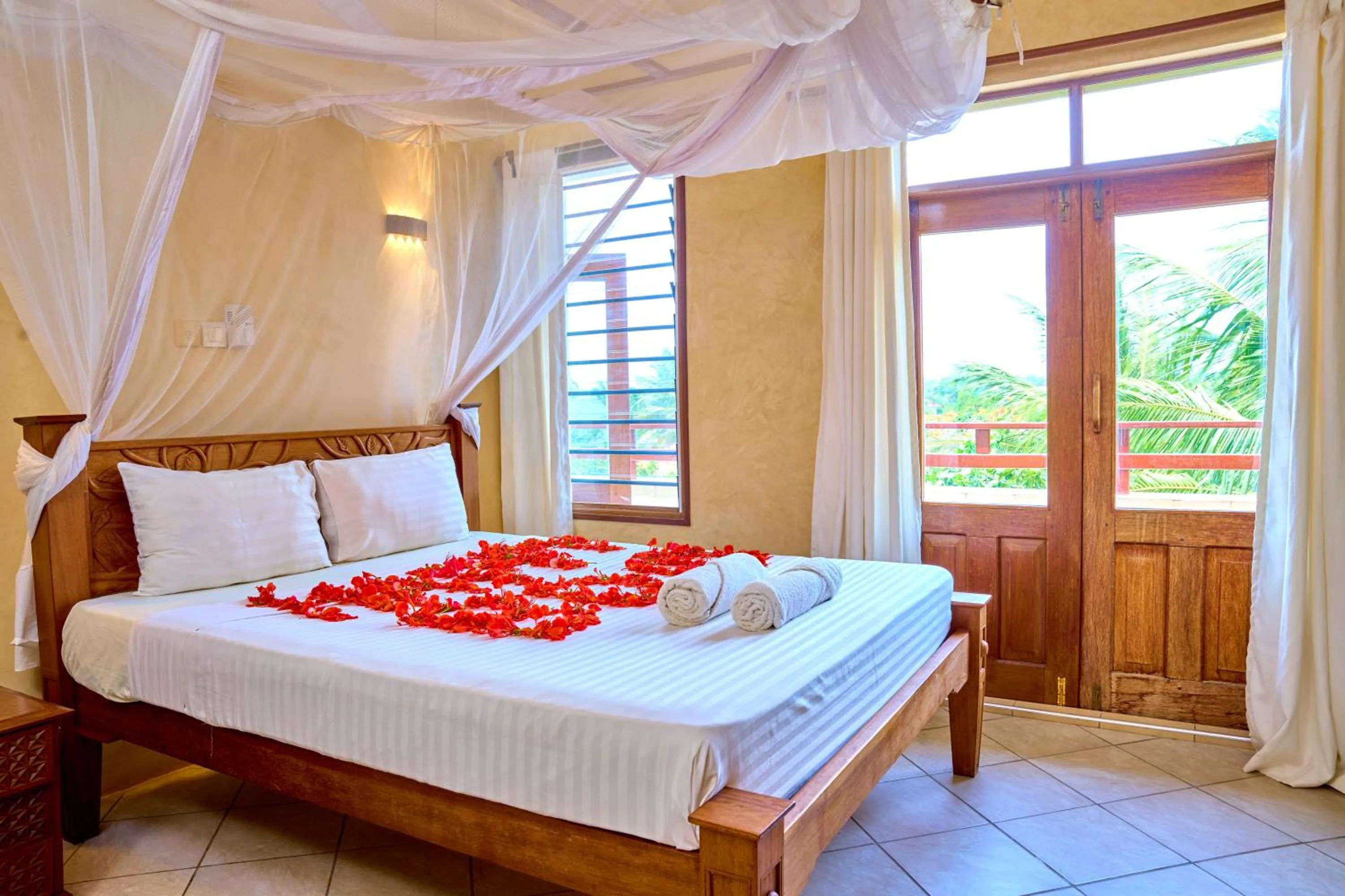 Bed in Flametree Beach Homes