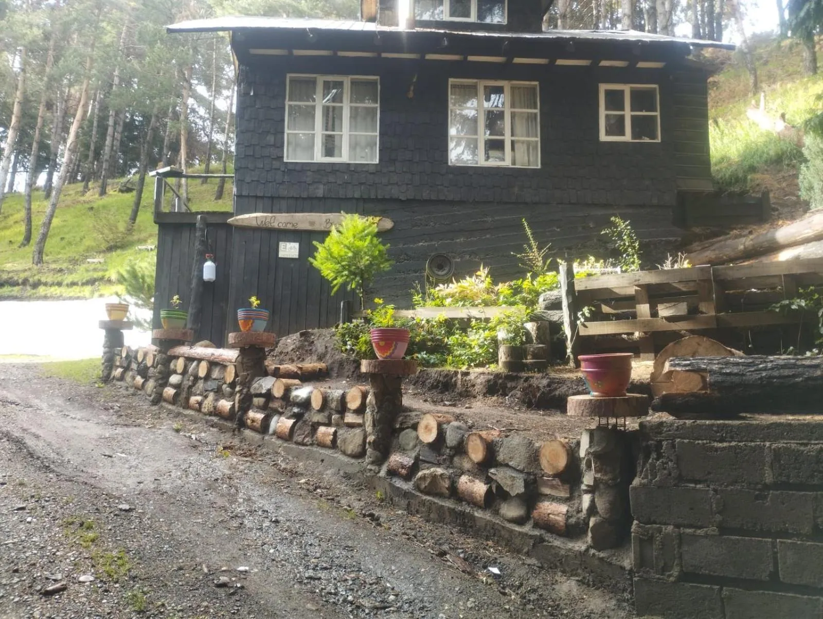 Facade/entrance in The Patagonian Lodge