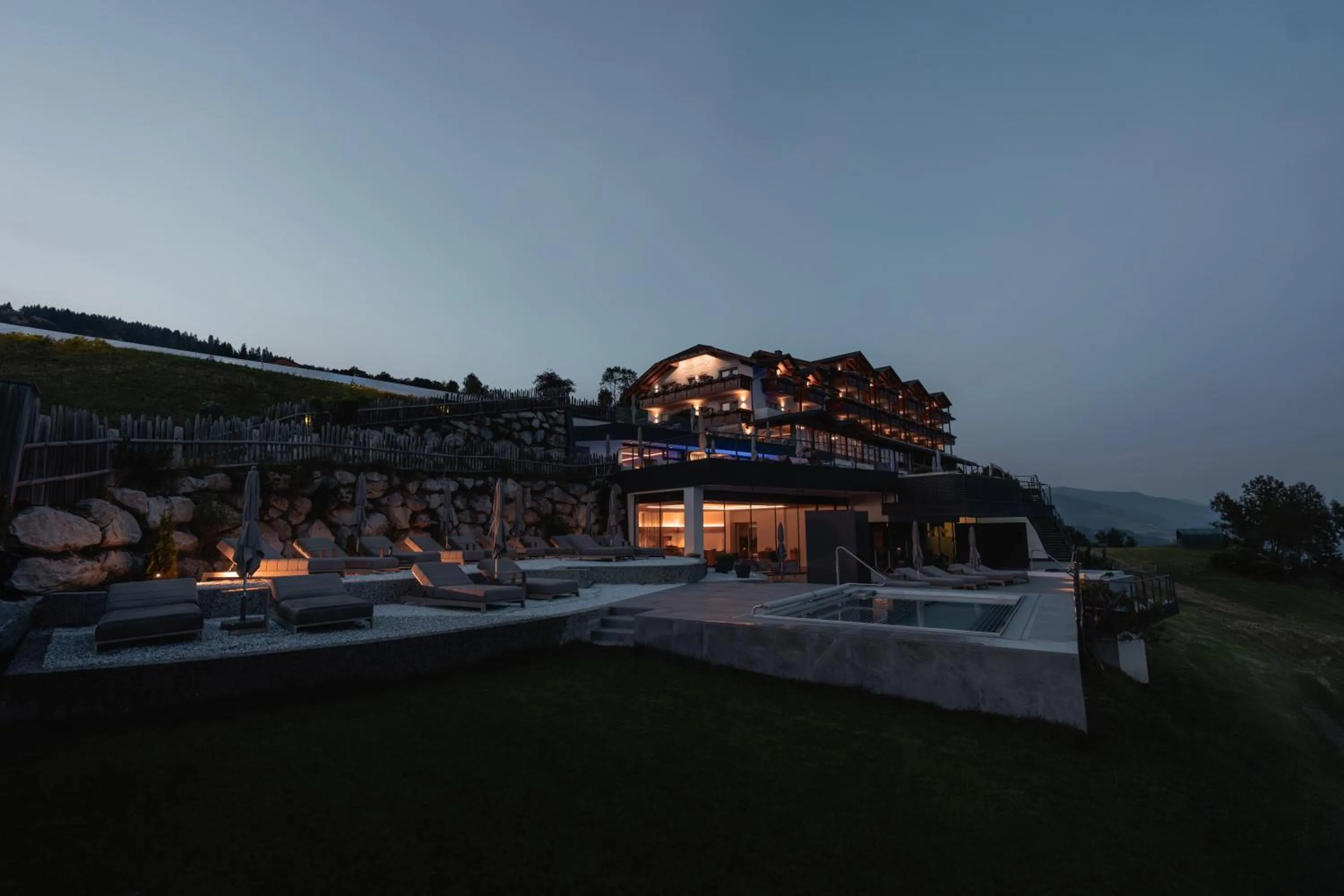 Property building in Panoramahotel Huberhof