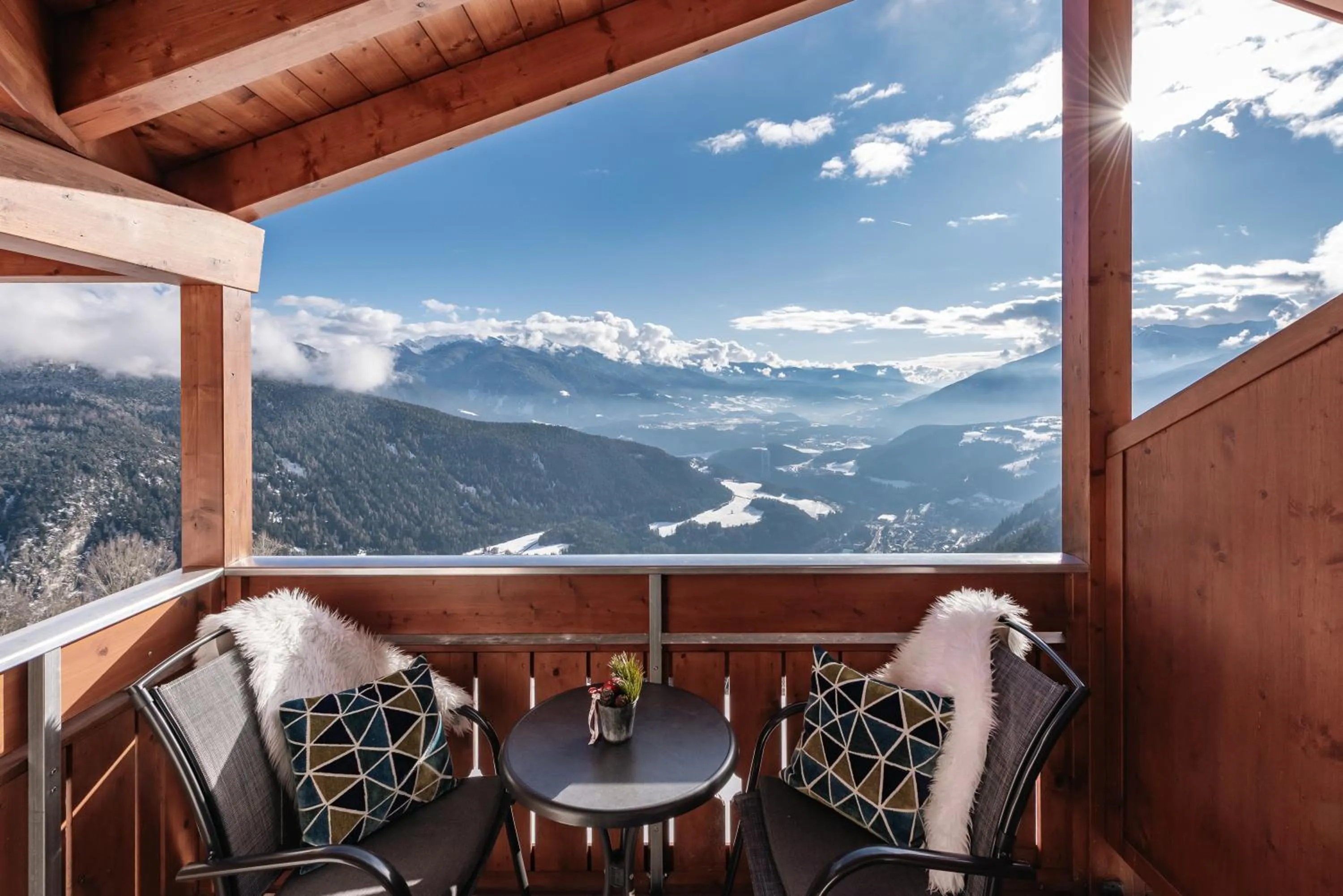 View (from property/room) in Panoramahotel Huberhof